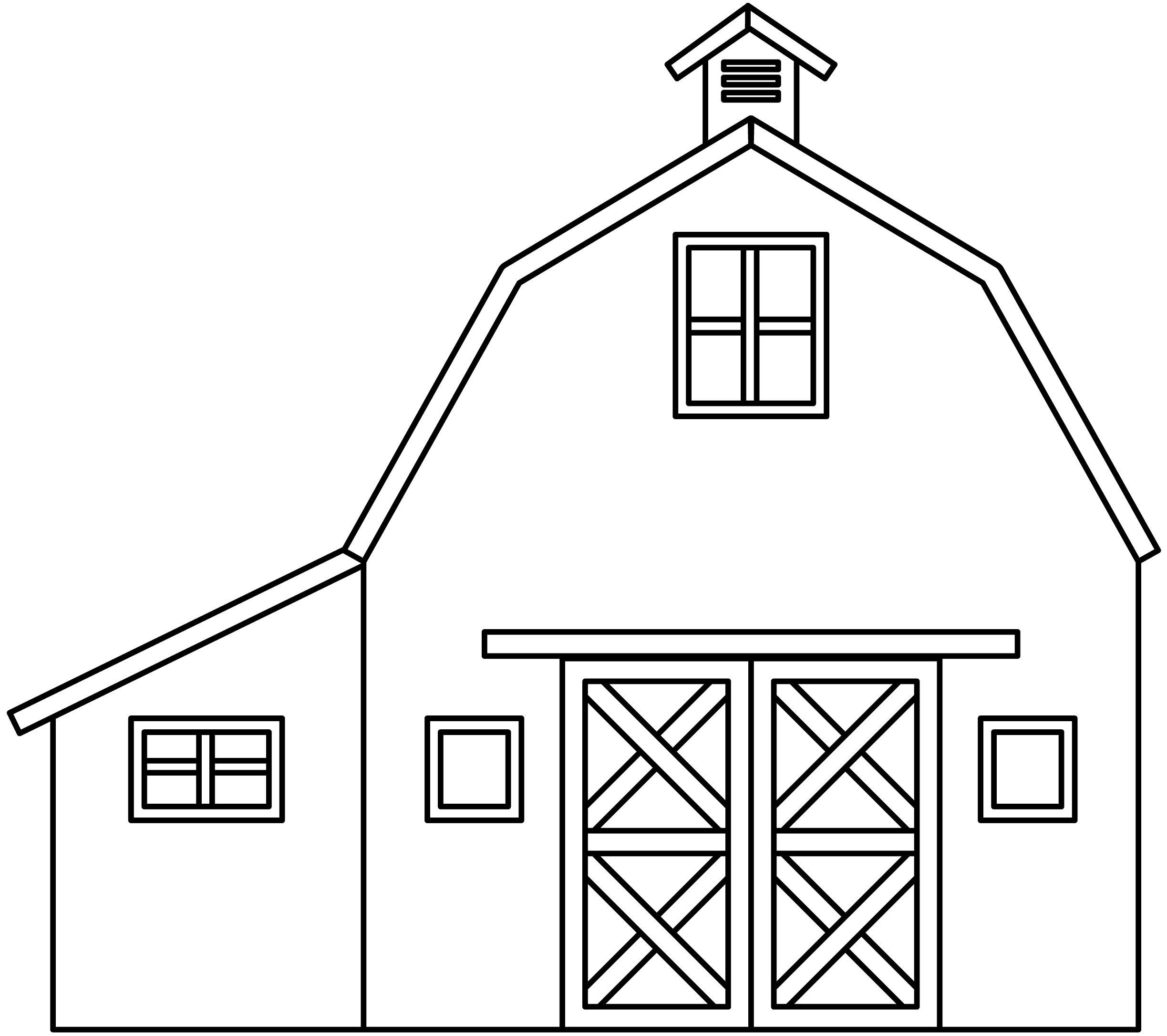 Barn Printable Template Free Printable Paper raft Templates