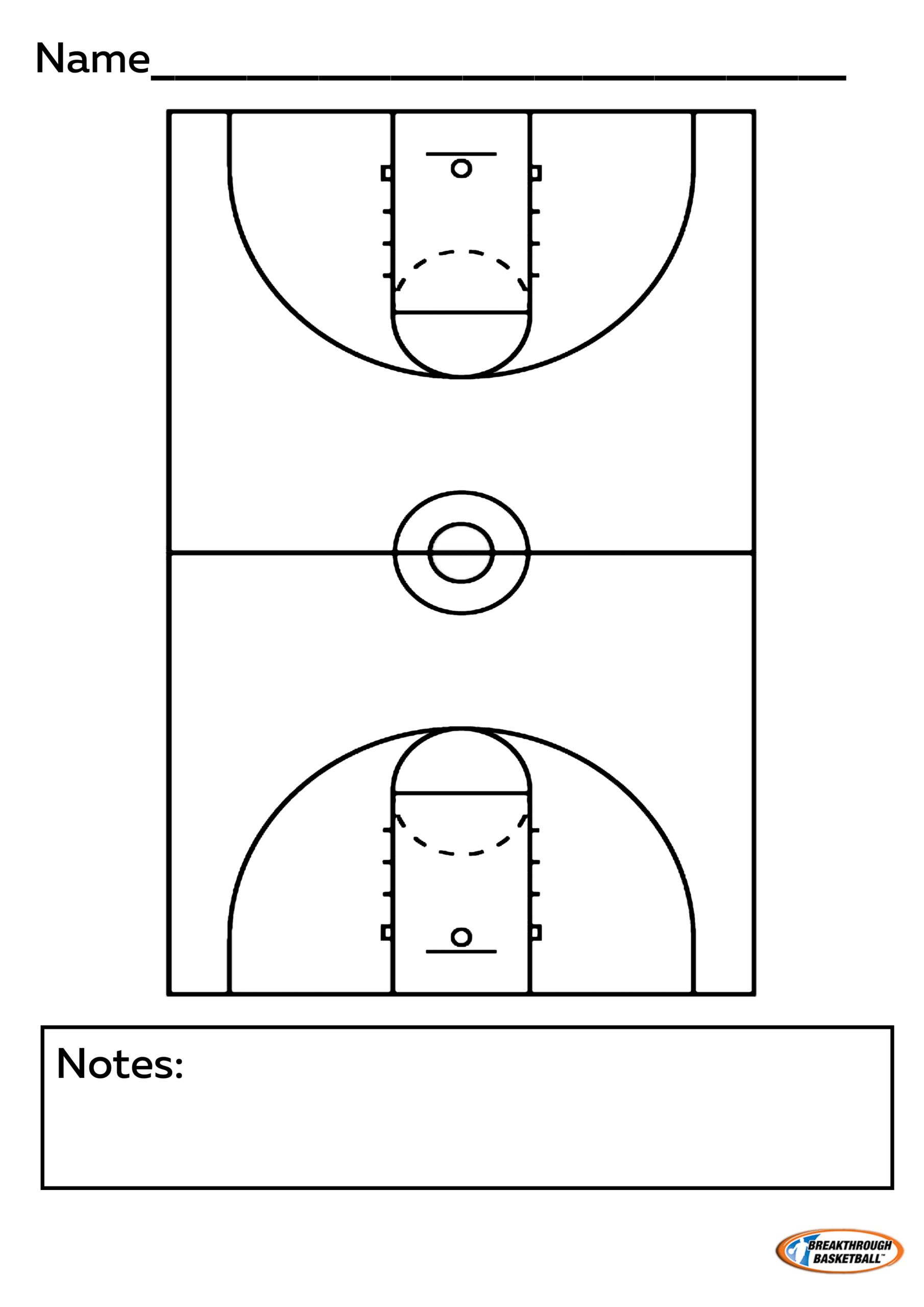 Basketball Court Diagram
