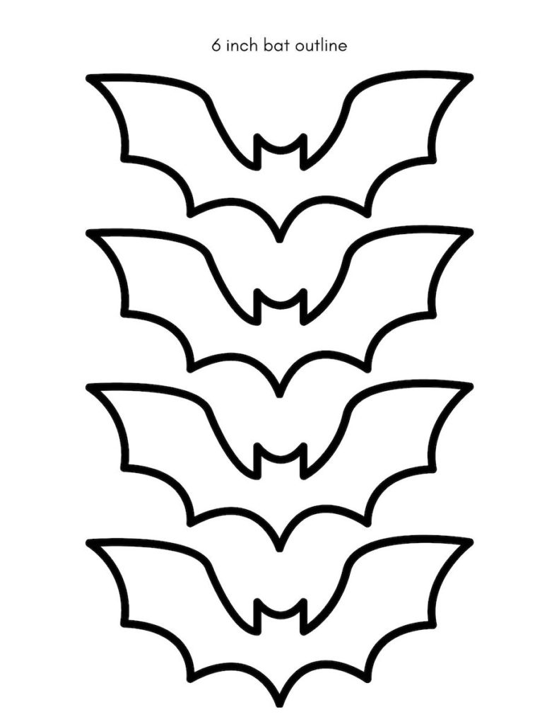 free bat template printable