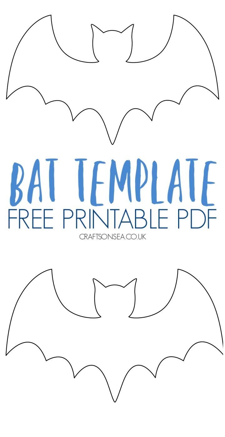 Bat Template Free Printable PDF