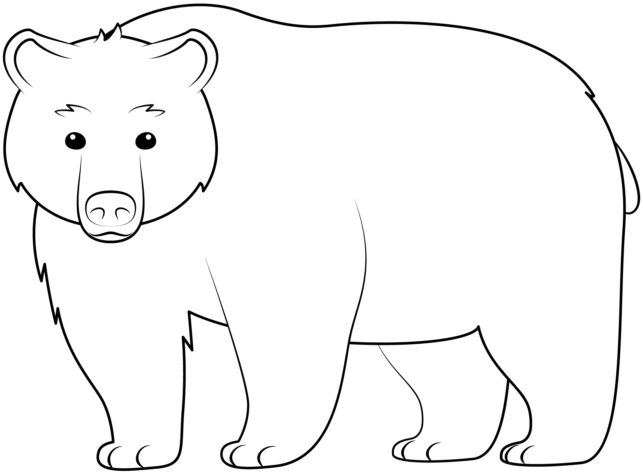 Bear Printable Template Free Printable Paper raft Templates