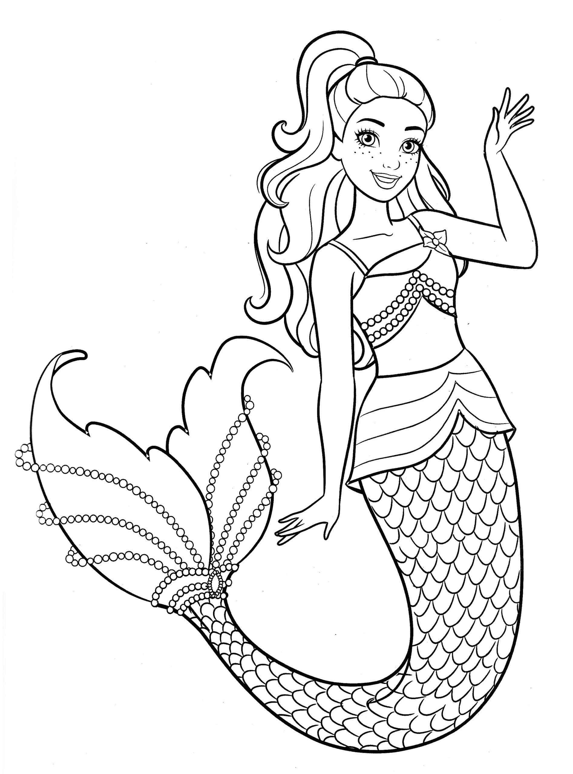 free barbie coloring pages printable