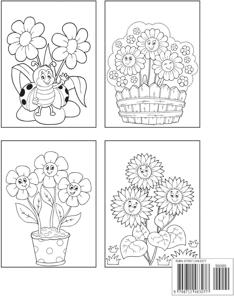 coloring pages flowers spring