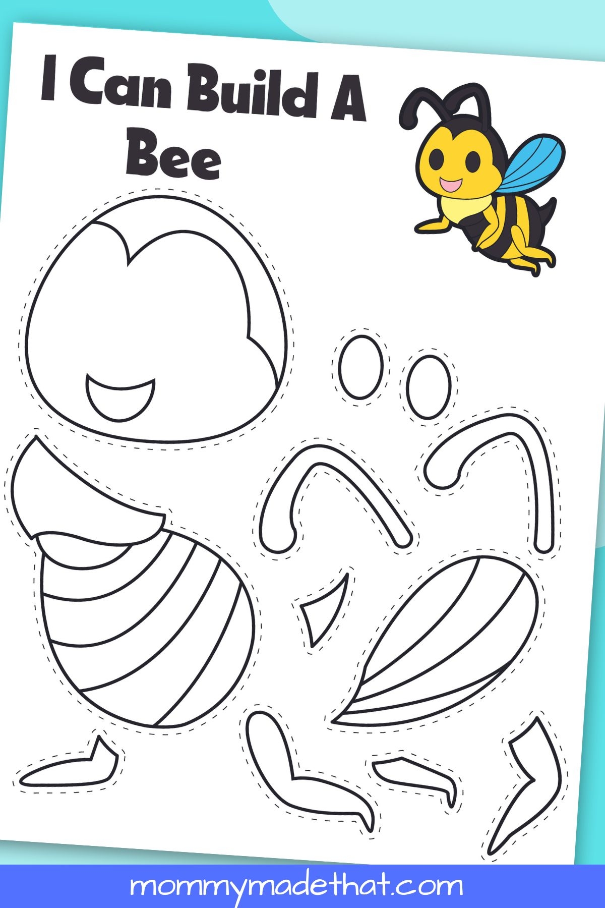 Bee Cut Out Printable Printable Party Favors
