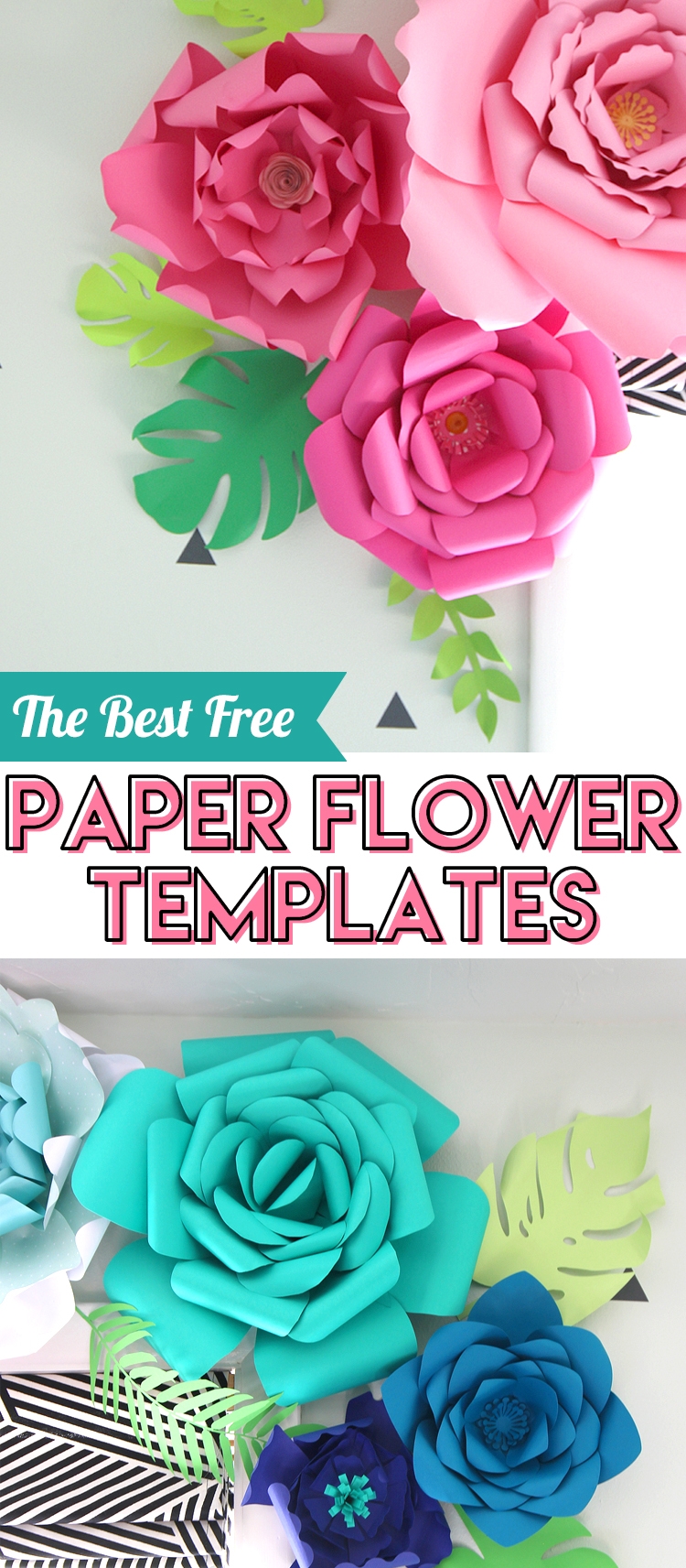 paper flower template free printable