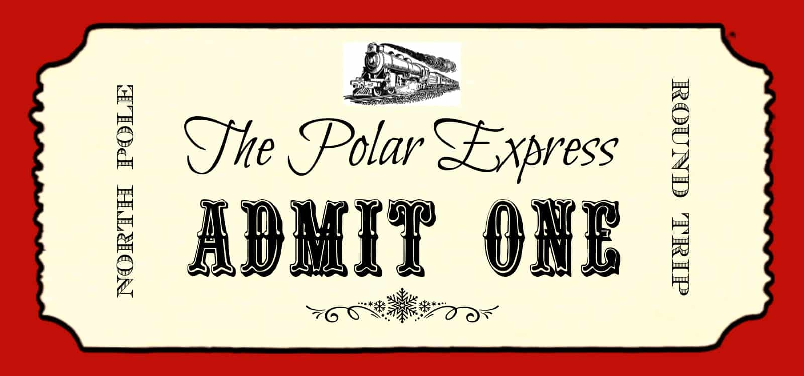 polar express ticket printable pdf free