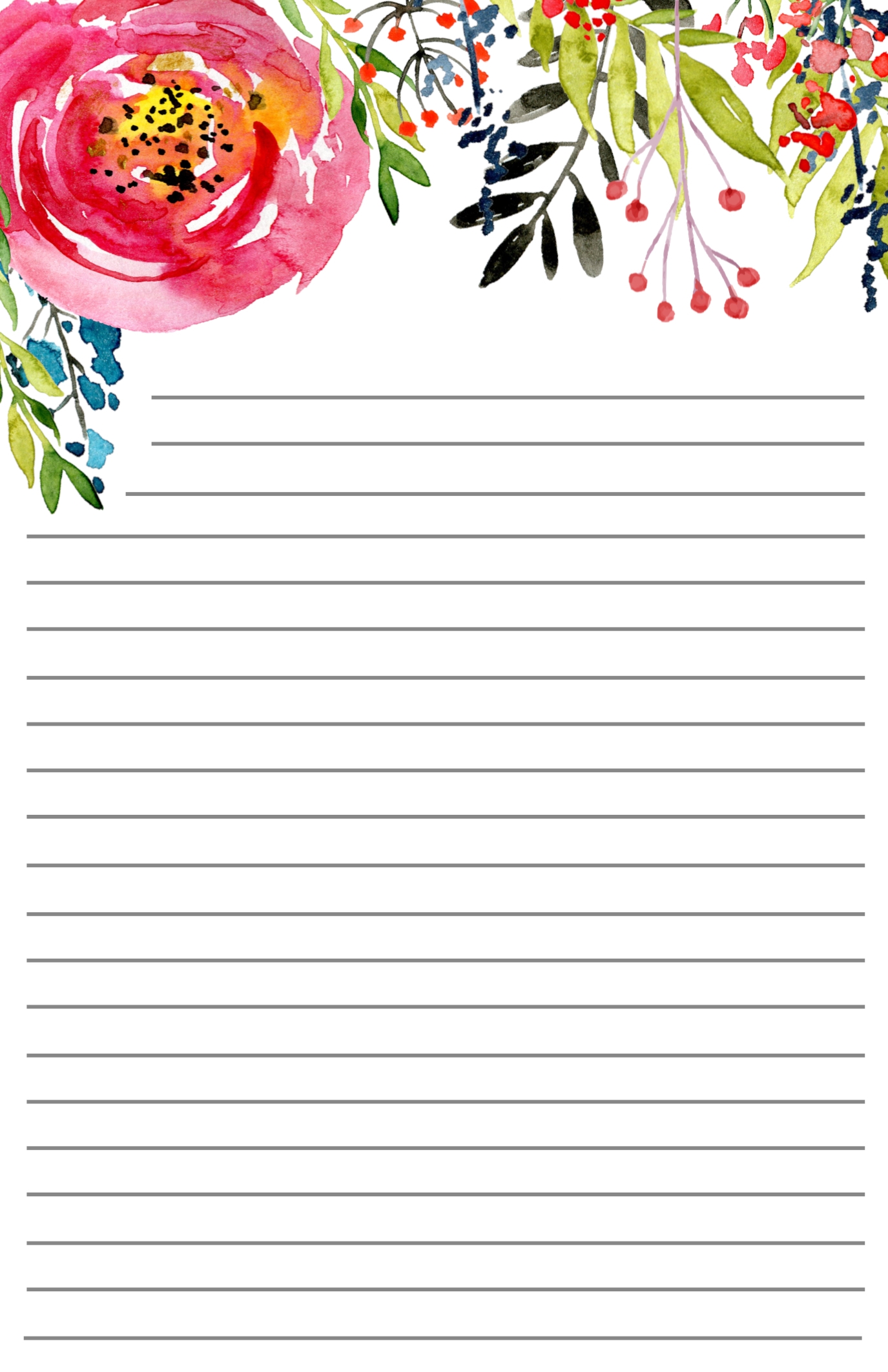 Best Printable Stationary Paper New Arrivals Free Printable Floral Stationery Paper Trail Design
