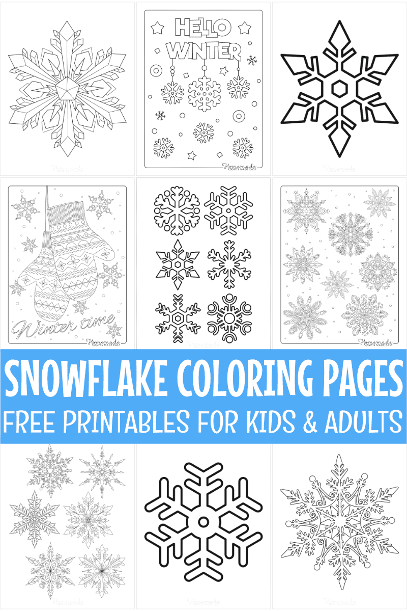 free printable snowflake template pdf