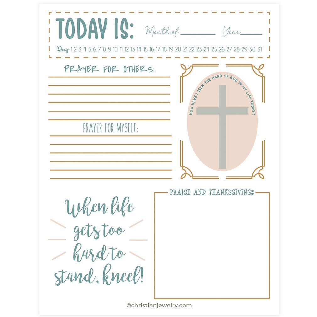 free printable prayer journal pdf