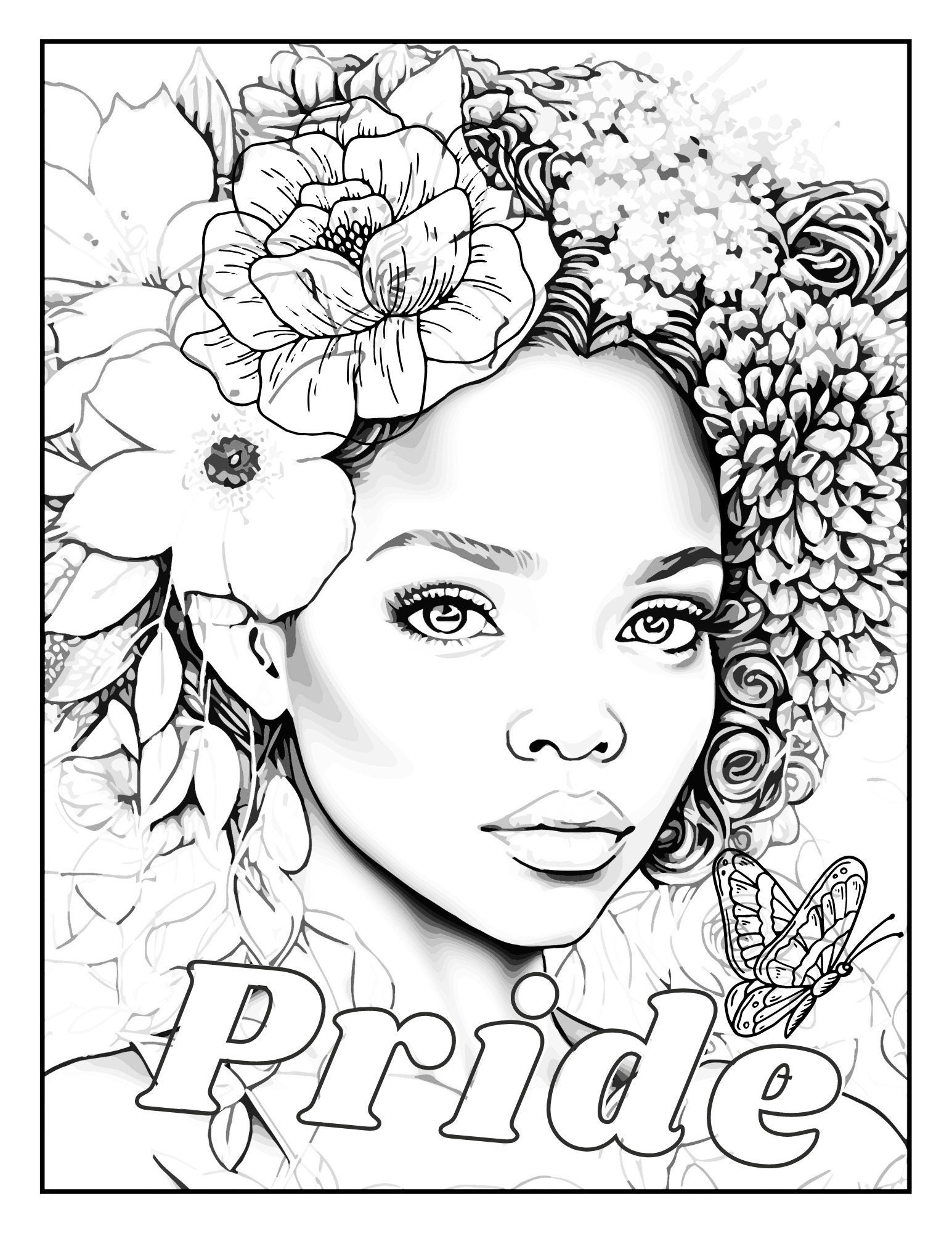 black girl coloring pages