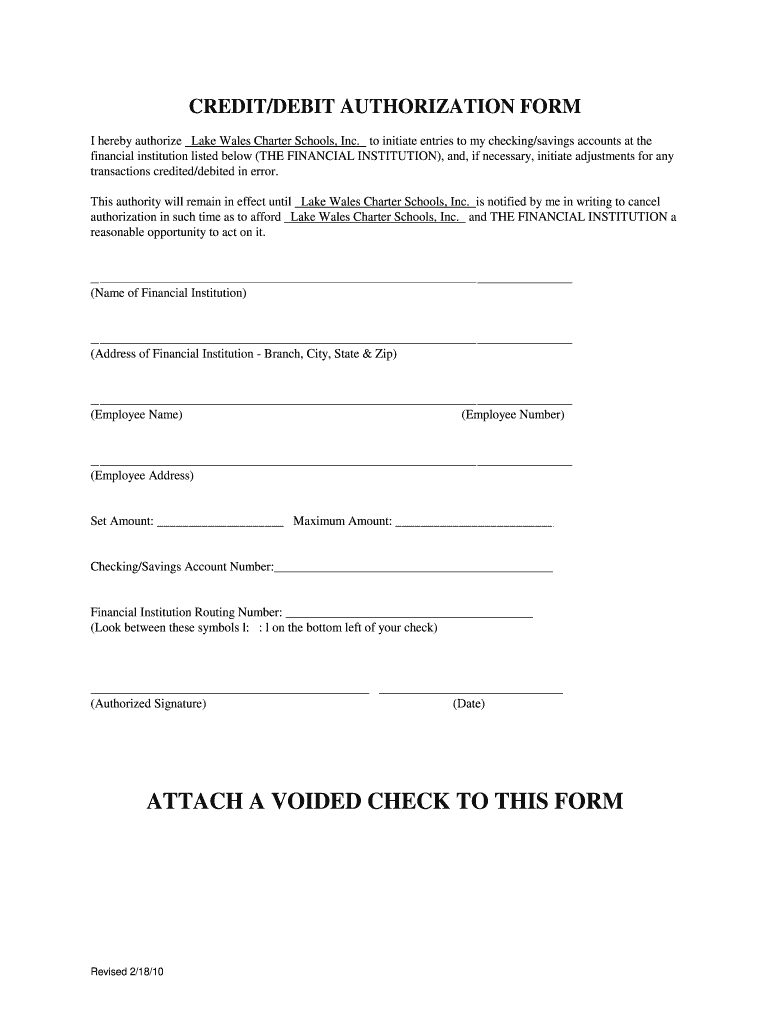 Blank Ach Form Fill Out Sign Online DocHub