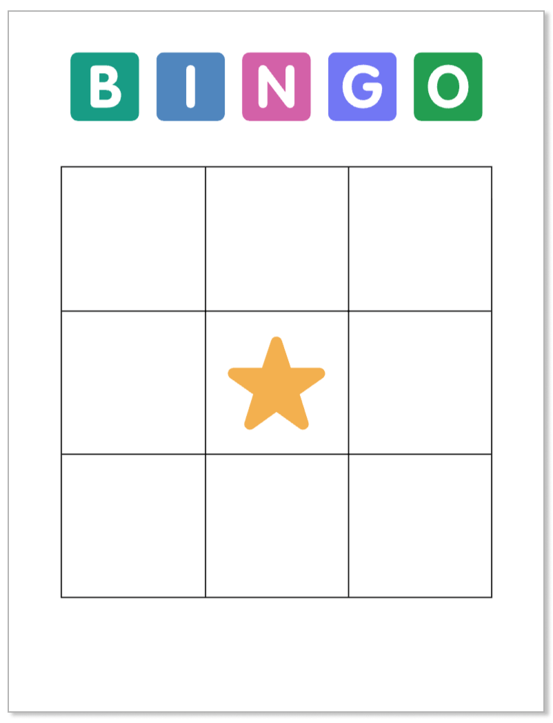 Blank Bingo Card Templates 5x5 4x4 3x3 Free PDFs