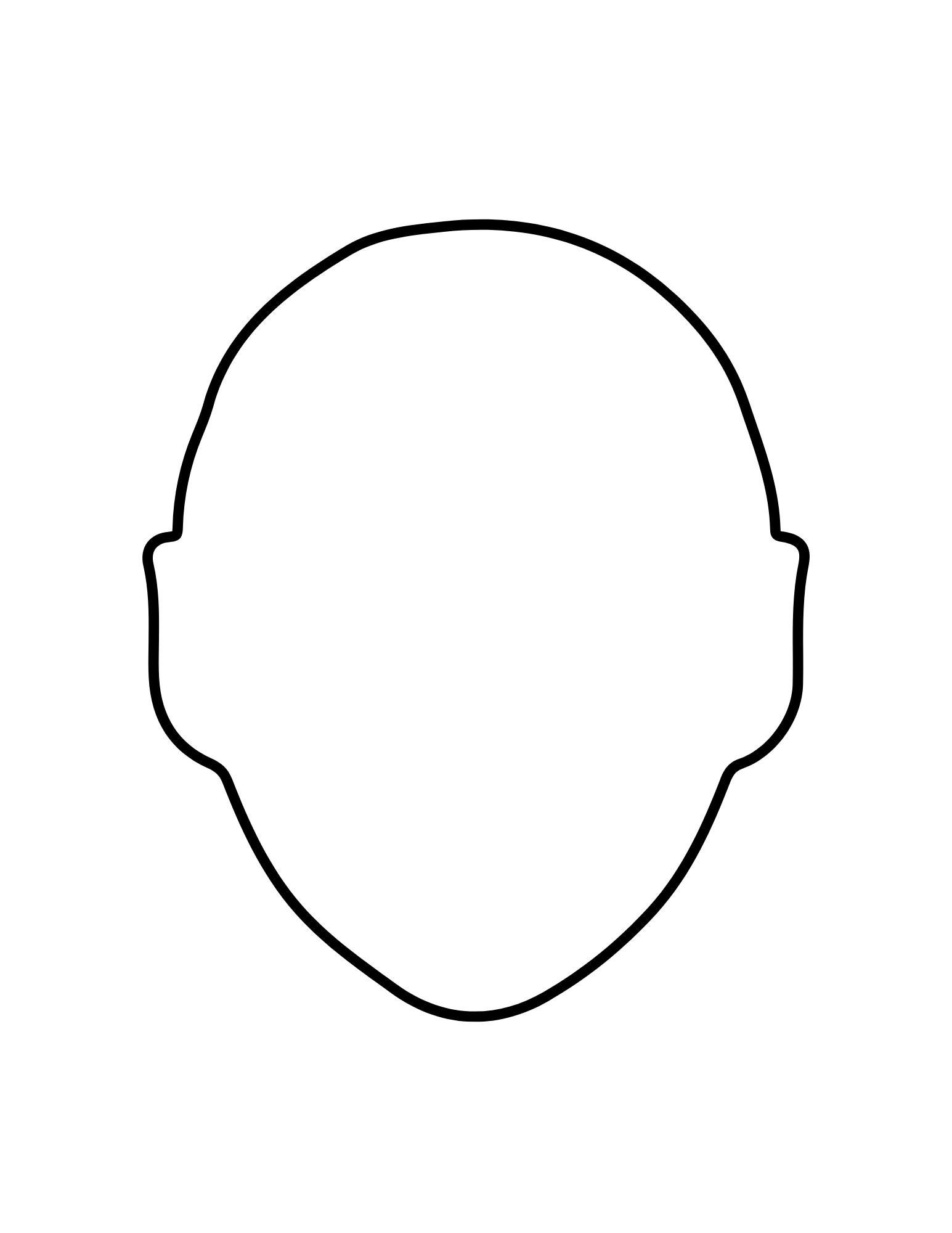 face template printable