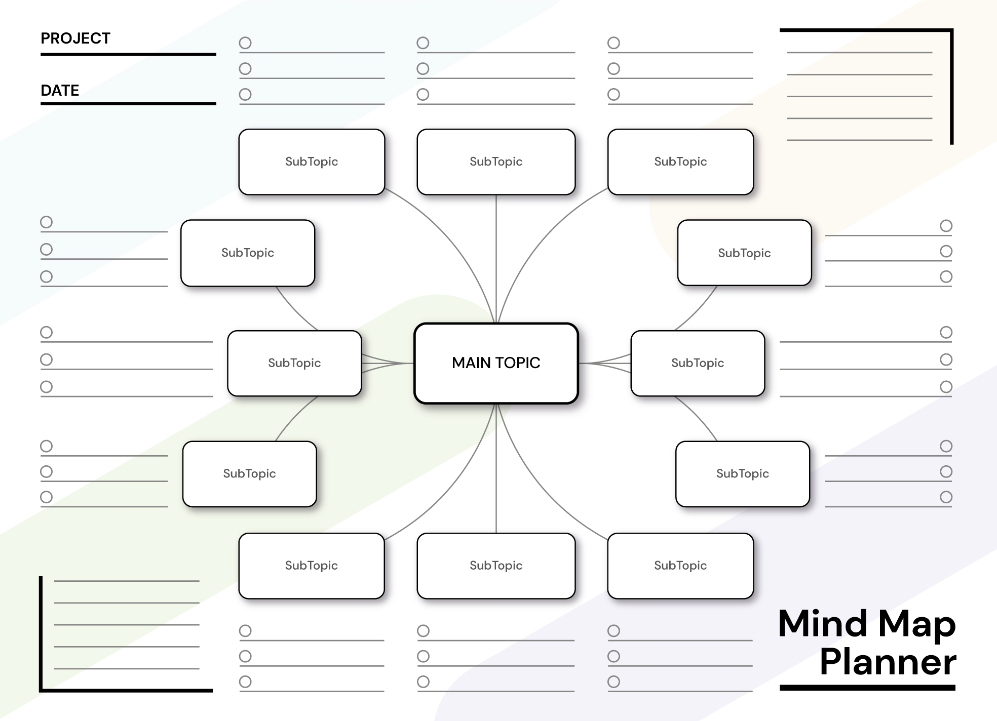 printable mind map template