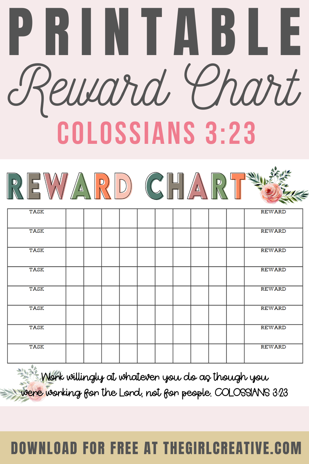reward chart printable pdf free download