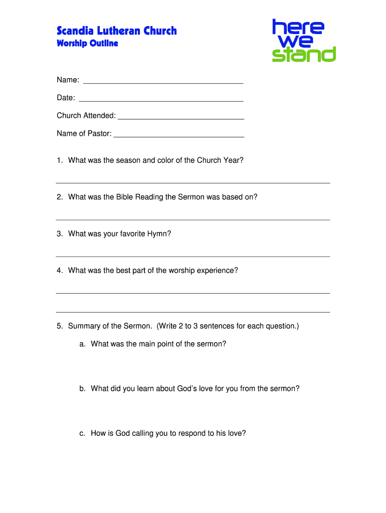 Blank Sermon Outline Template Pdf Fill Out Sign Online DocHub