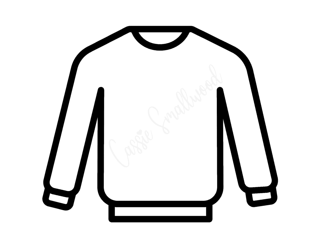 Blank Ugly Sweater Printable Template Printable Blank Sweater Template Ugly Christmas Sweater Print Out