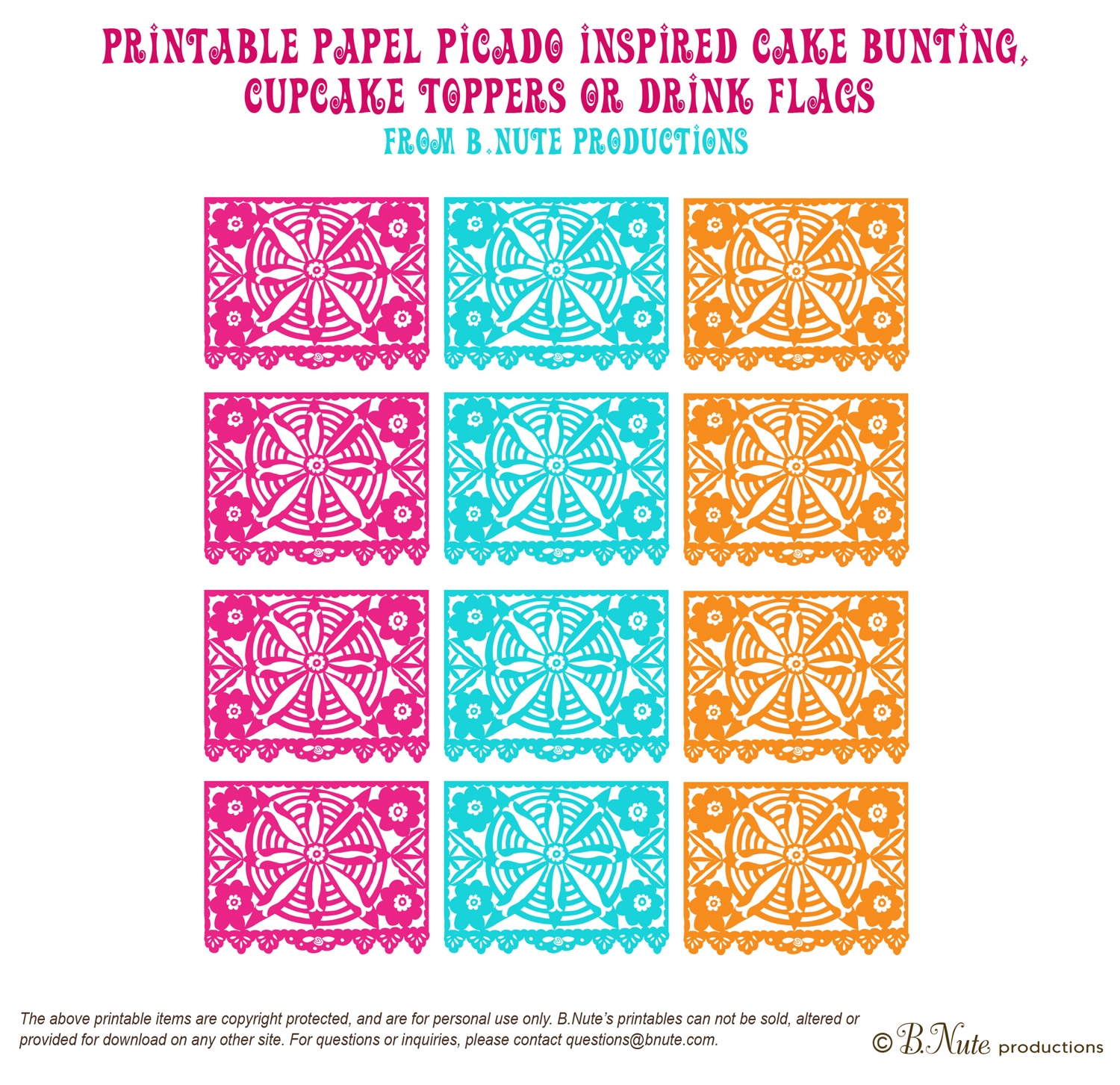 papel picado template printable