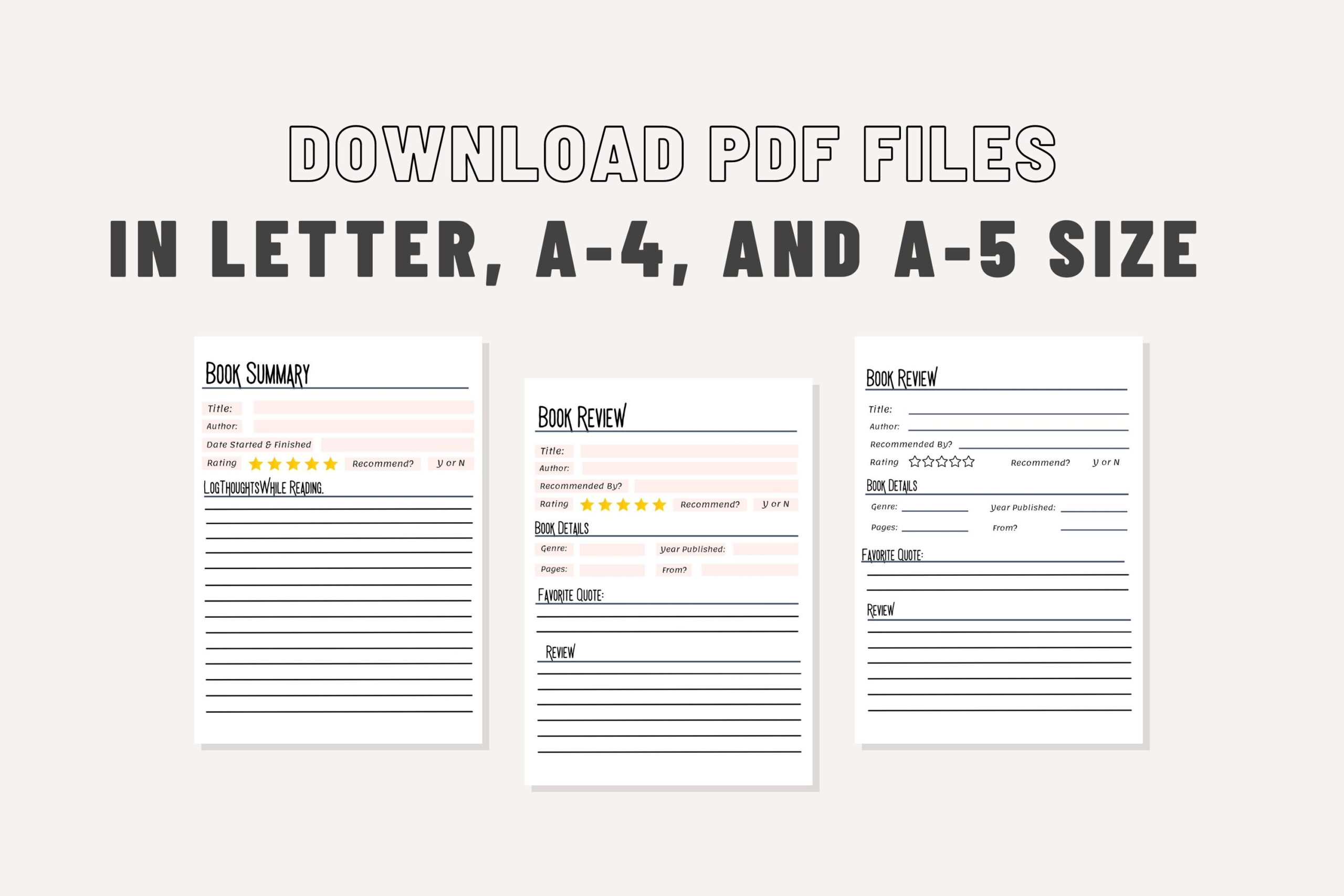 Book Review Summary Template System Basic Writing Prompts For Book Club Quality Reviews Character Plot Event Quotes Printable Pages PDF A5 Etsy Book Review Summary Template System Basic Writing Prompts For Book Club Quality Reviews Character Plot Event Quotes Printable Pages PDF A5 Etsy