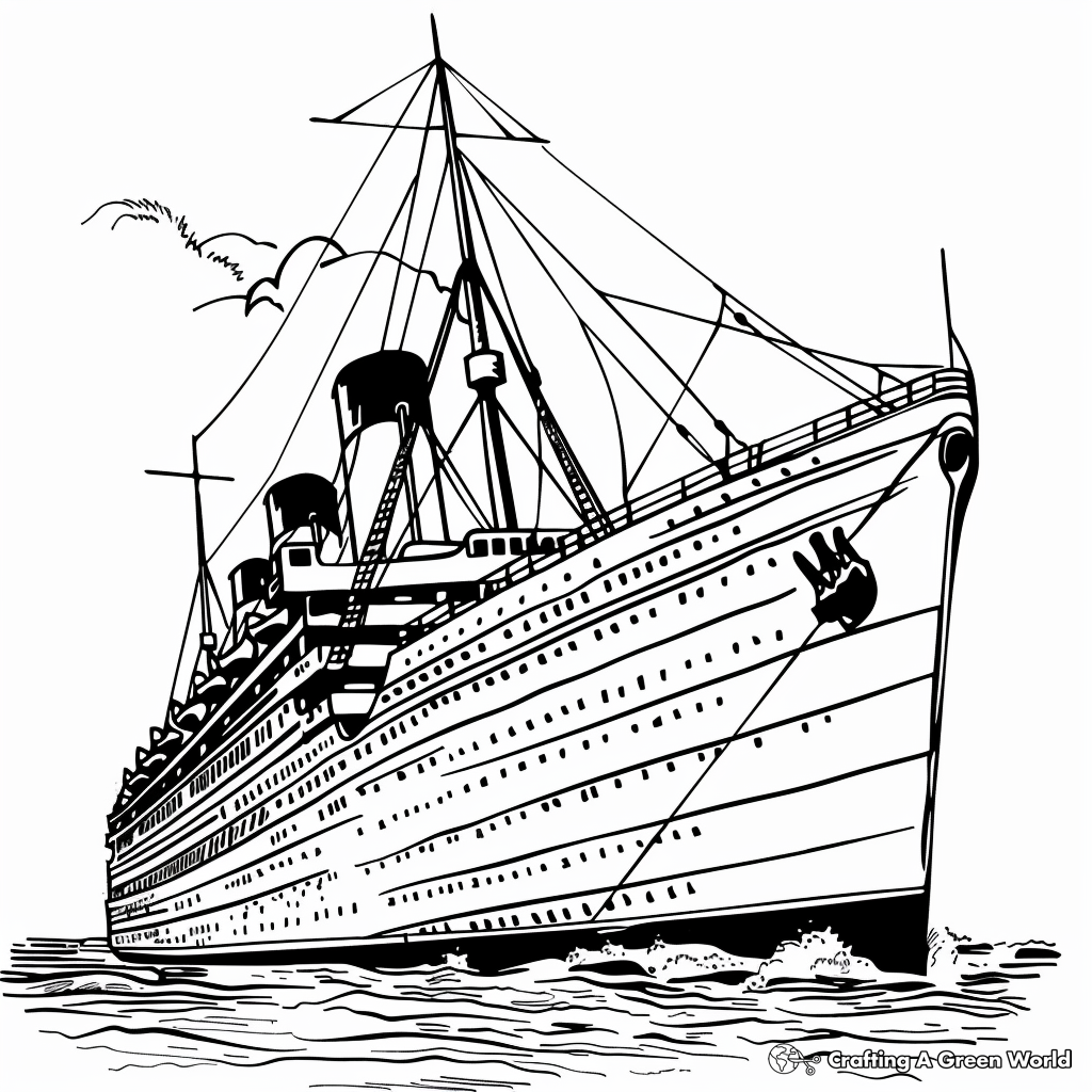 Britannic Coloring Pages Free Printable 
