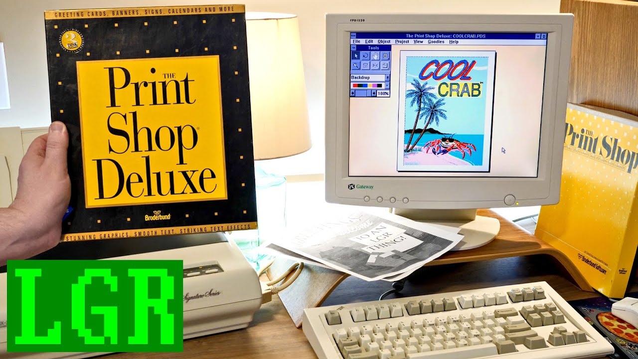 Broderbund s Print Shop Deluxe An LGR Retrospective YouTube
