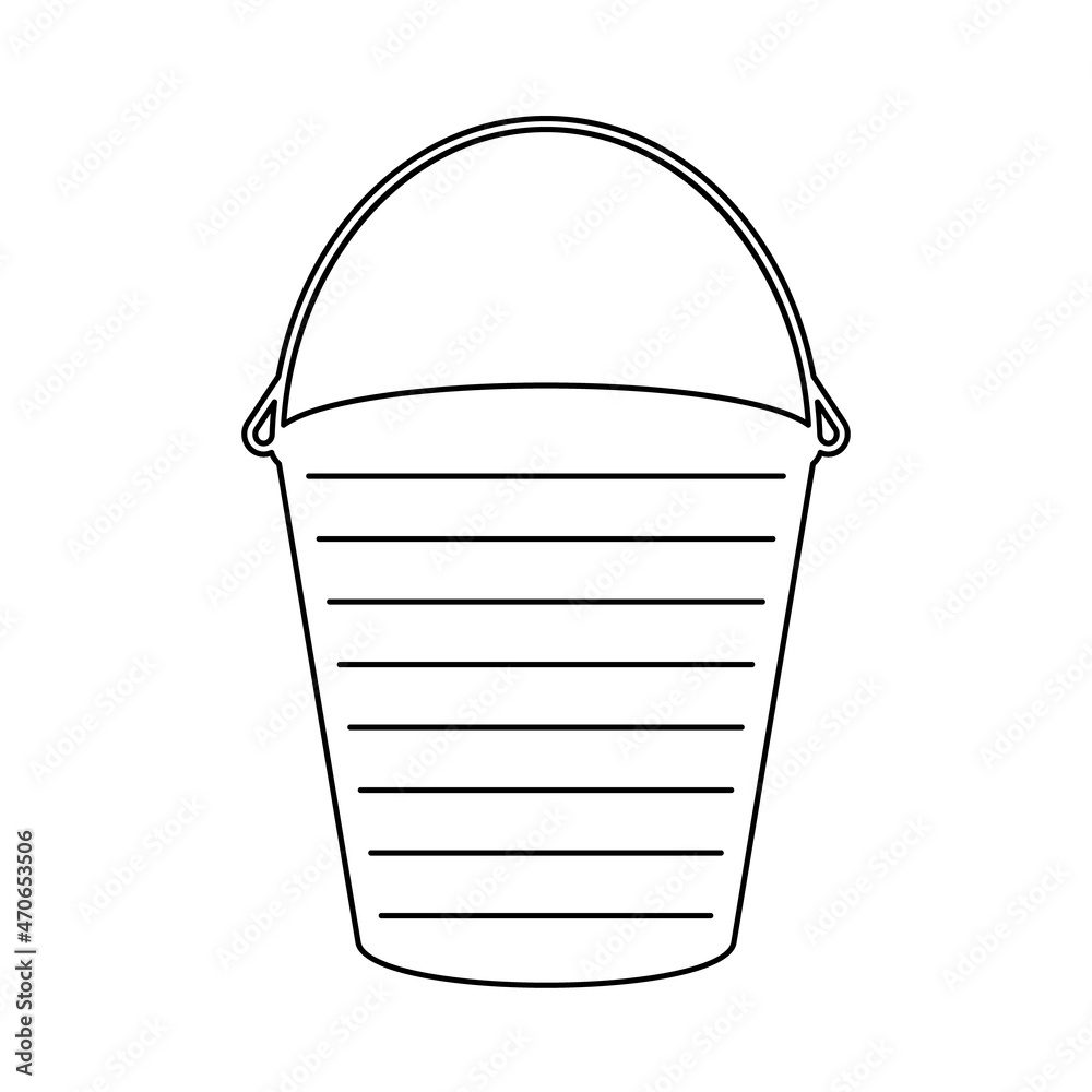 Bucket Filler List Outline Worksheet Template Clipart Image Stock Vector Adobe Stock