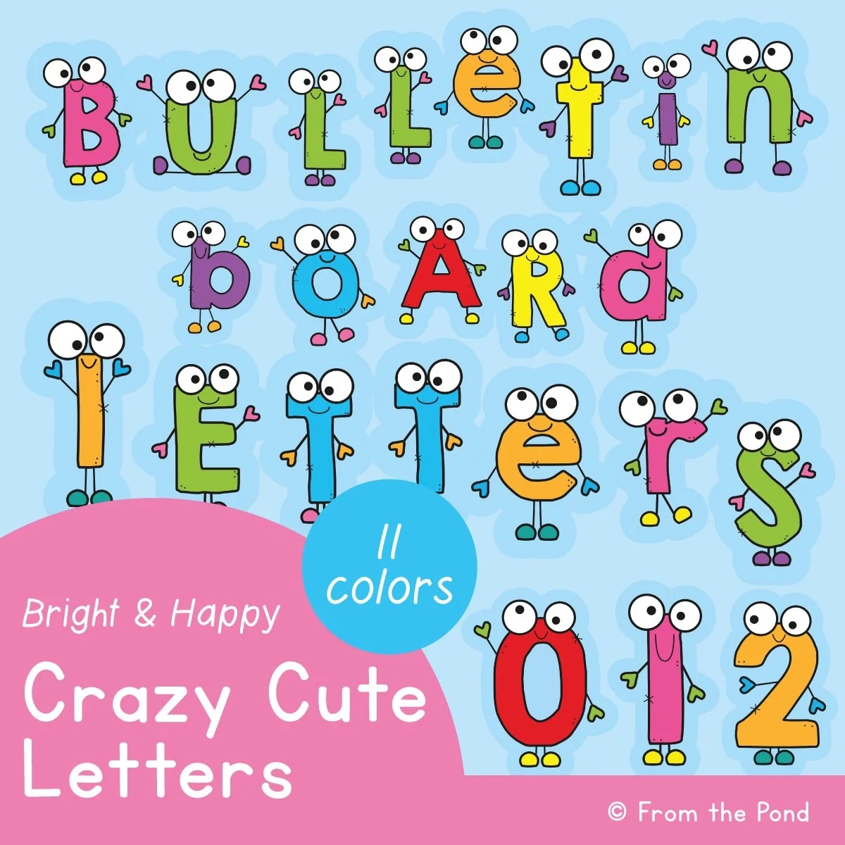 Bulletin Board Letters For The Classroom Just Print And Display From The Pond