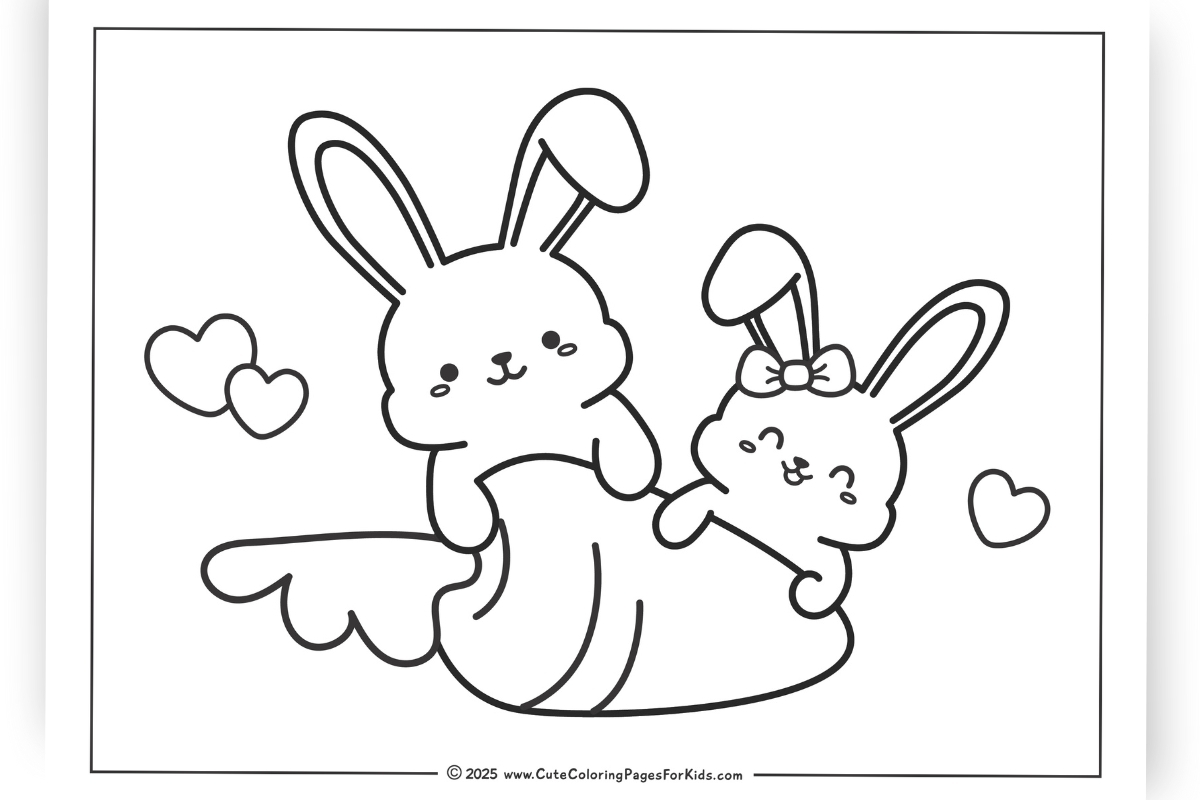 bunny coloring pages printable