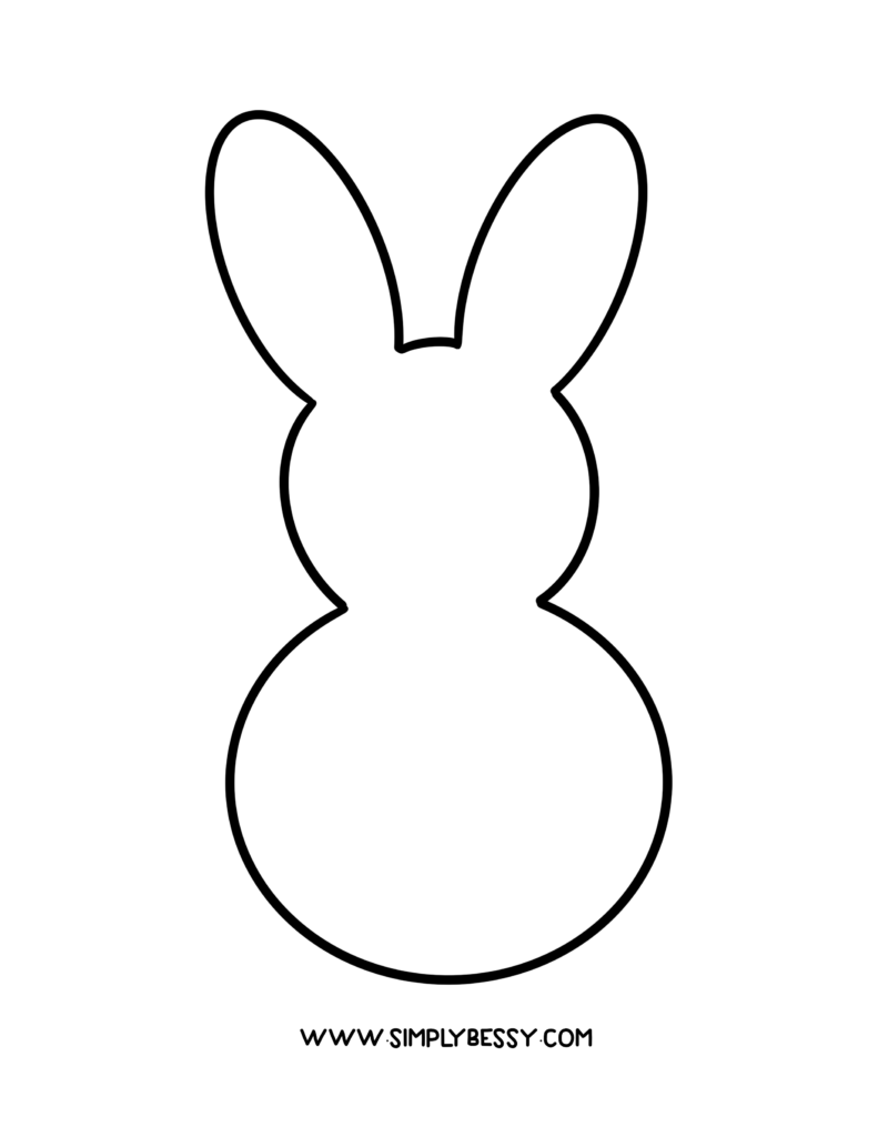 bunny outline printable