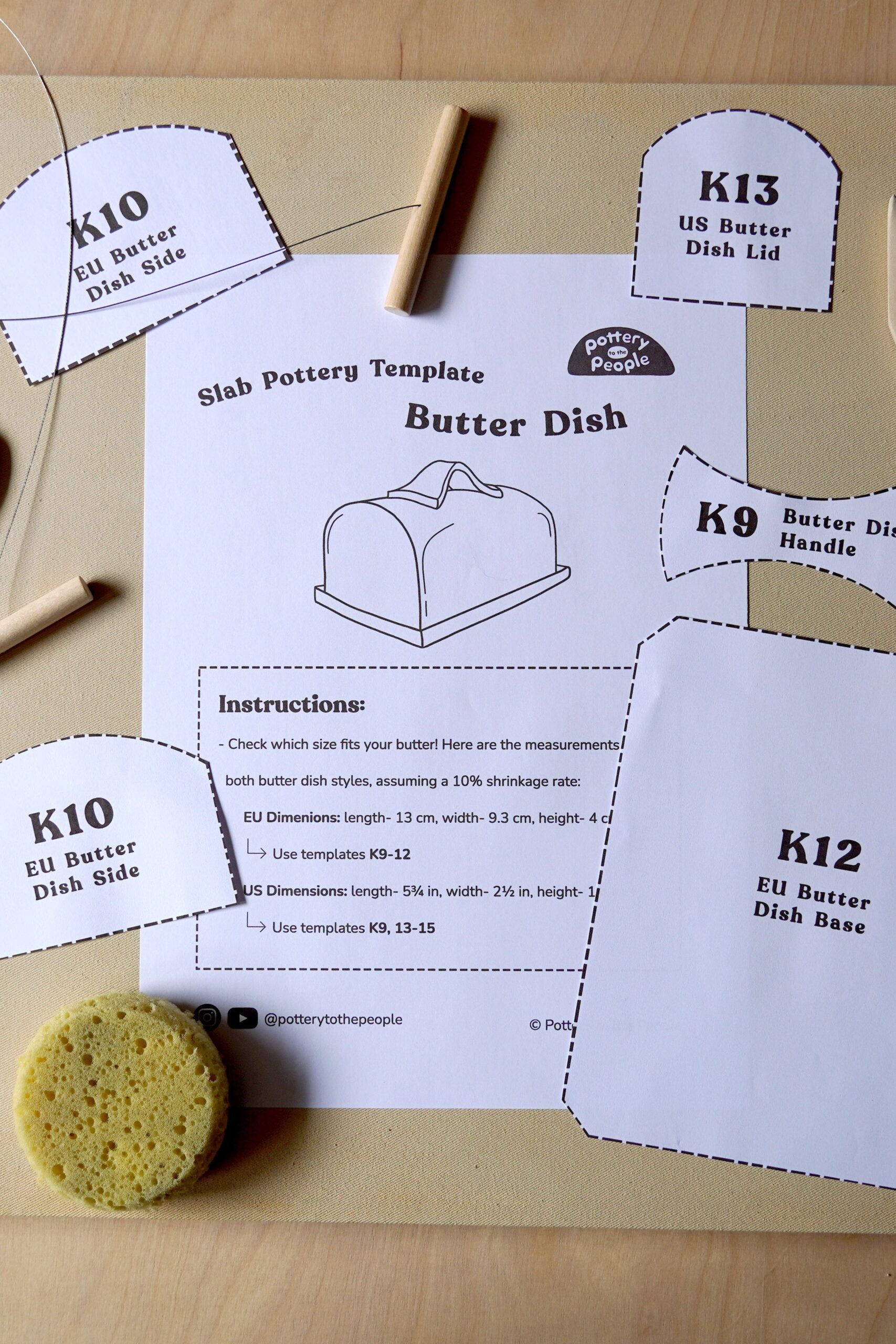 Butter Dish Pottery To The People
