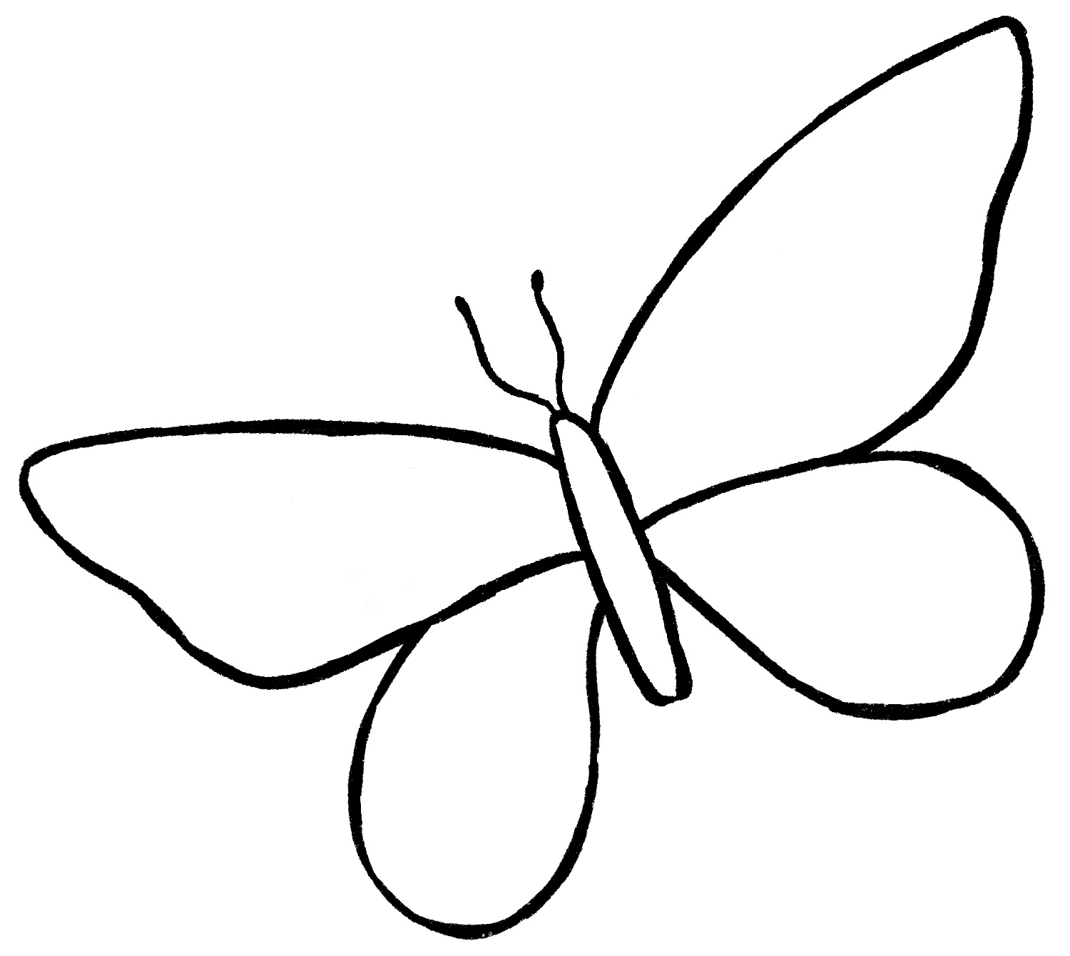 easy to draw butterfly