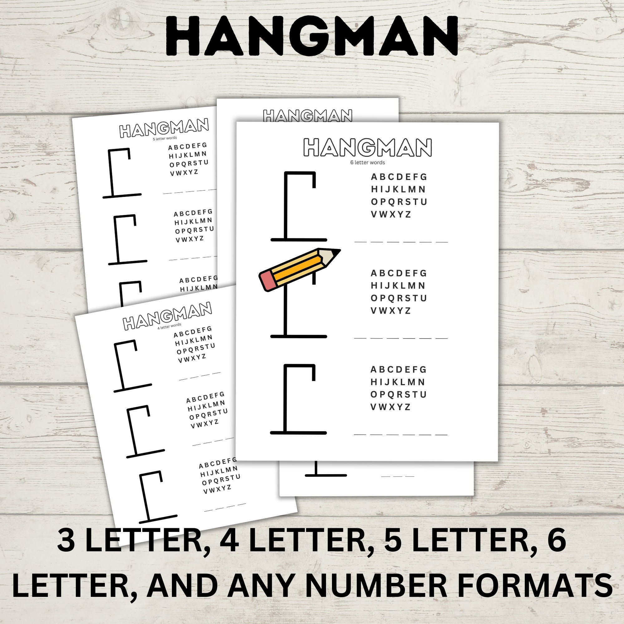 hangman printable template