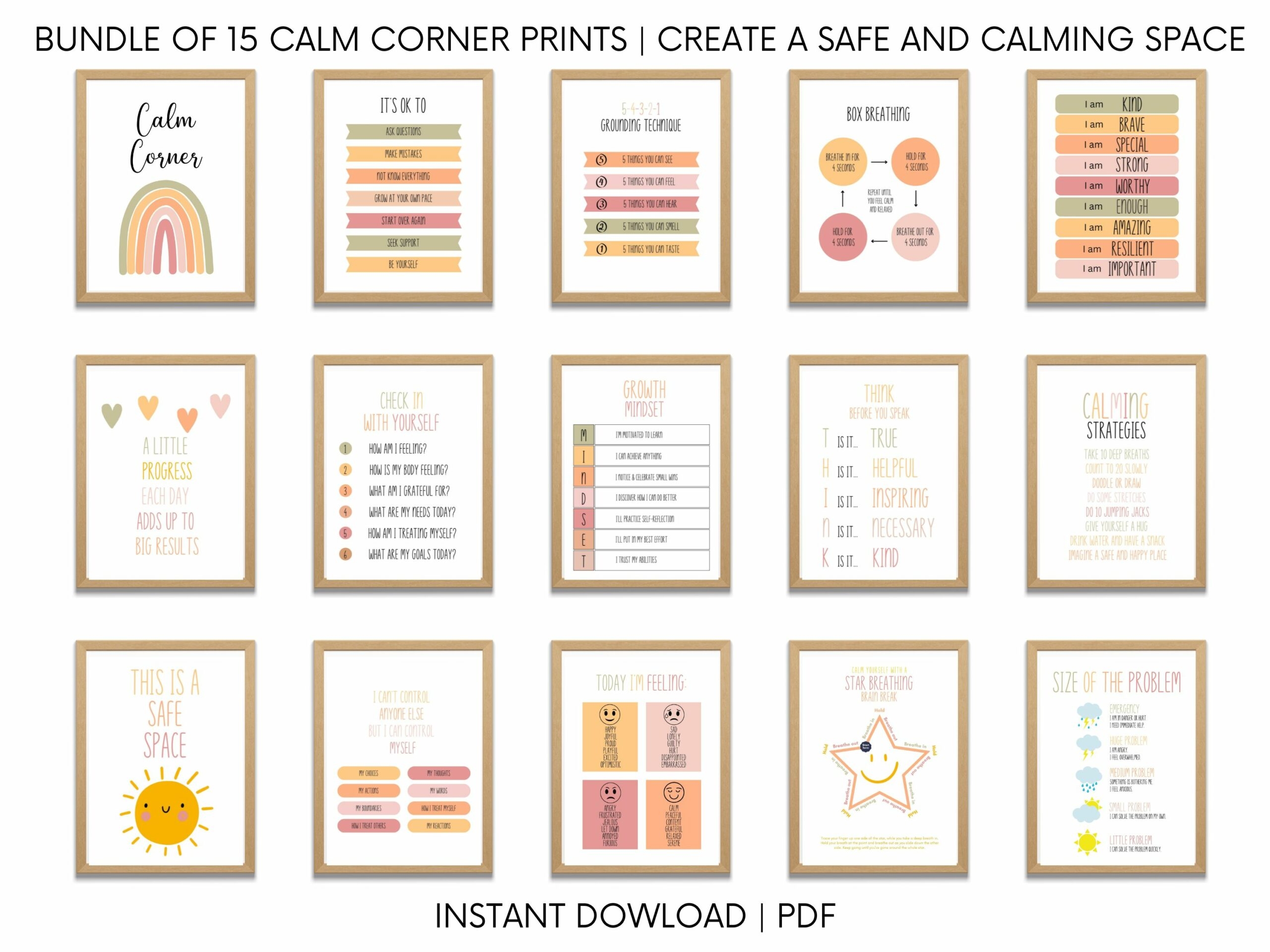 calm down corner printables calm down corner printables