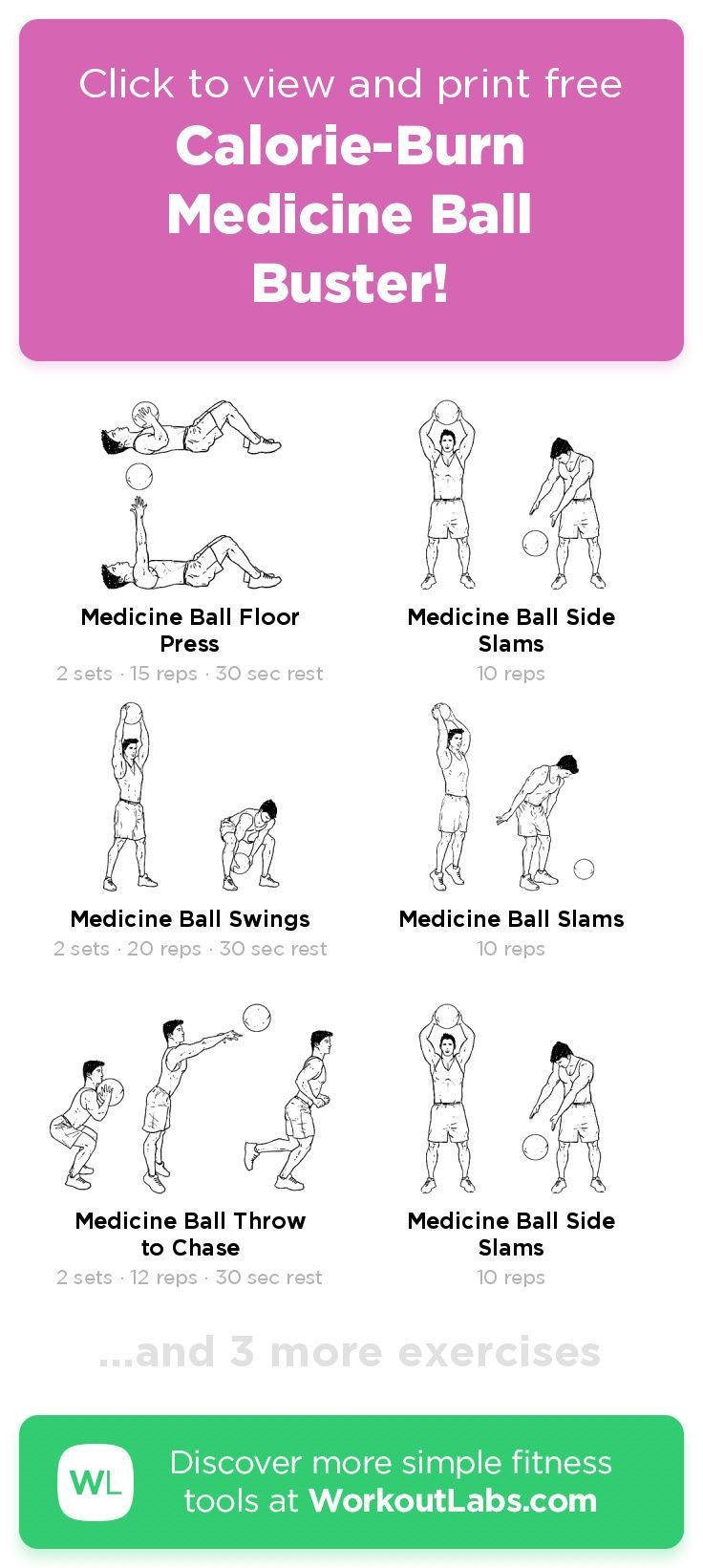 Calorie Burn Medicine Ball Buster WorkoutLabs Fit