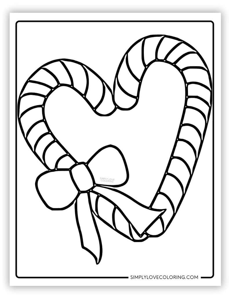 candy cane coloring pages