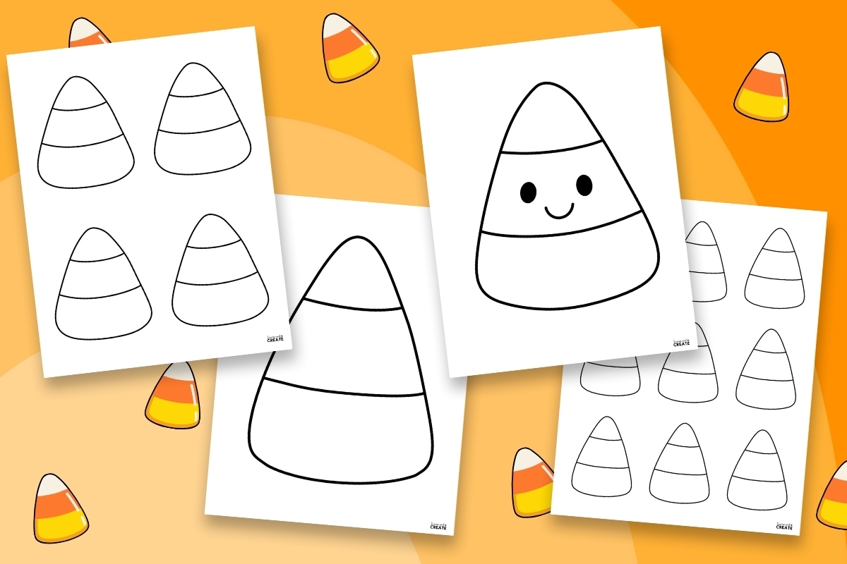 corn template printable