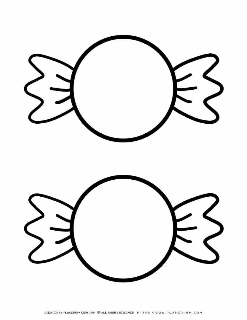 printable candy template