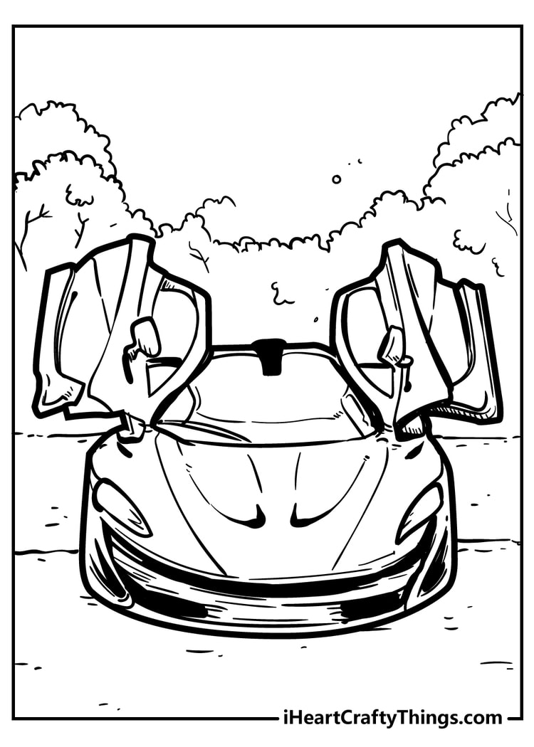 Car Coloring Pages 570 Printable Free PDF For Kids Adults 