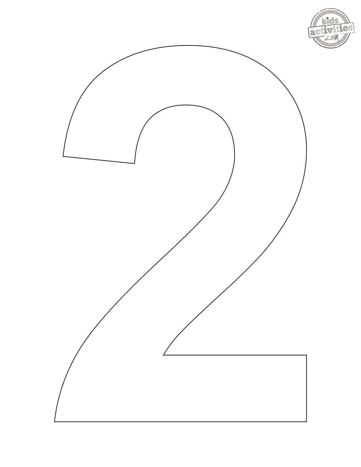 number printable template