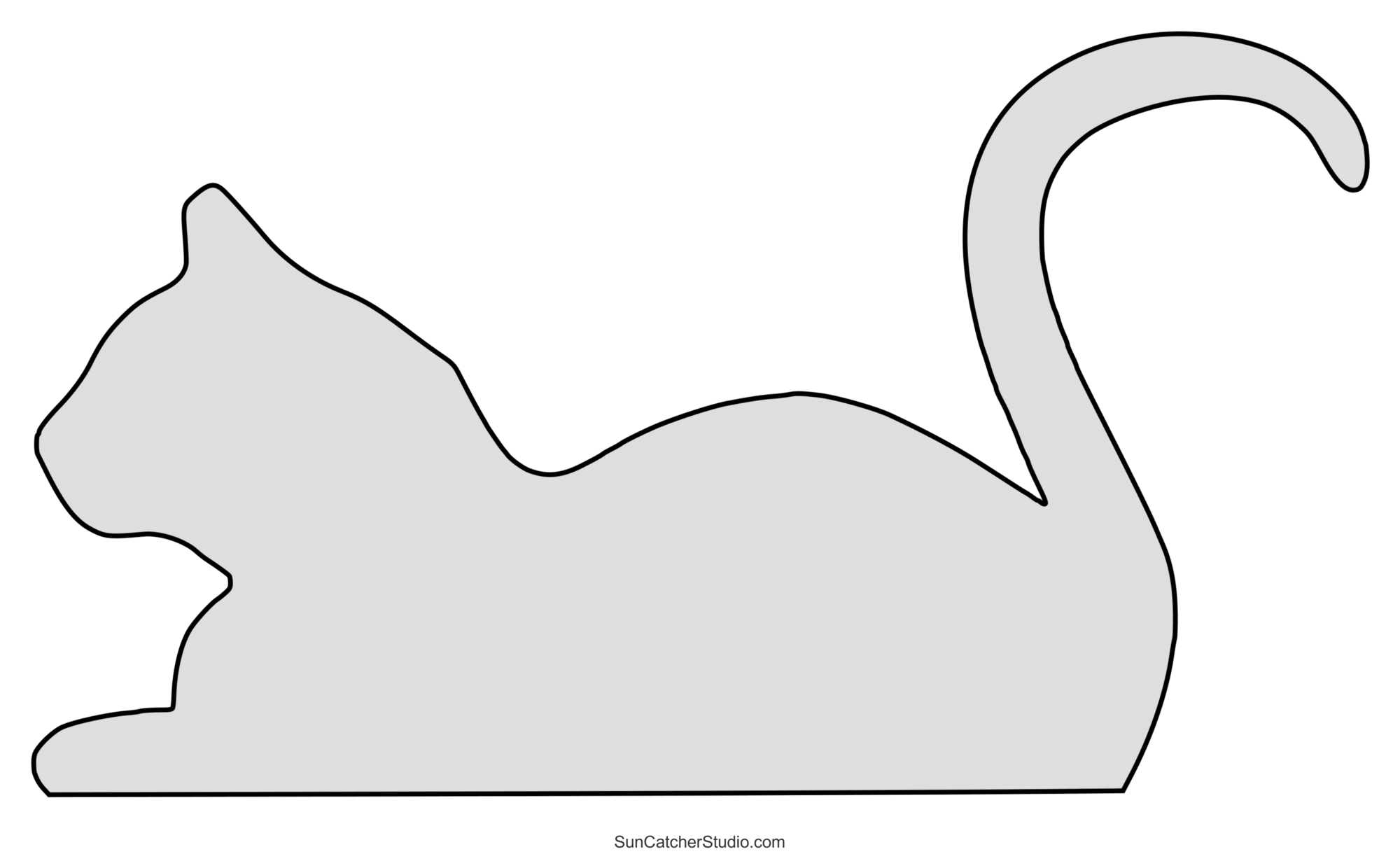 Cat Patterns Templates Stencils Clip Art And Silhouettes Free Printables Lettering SVG Files Tools Apps
