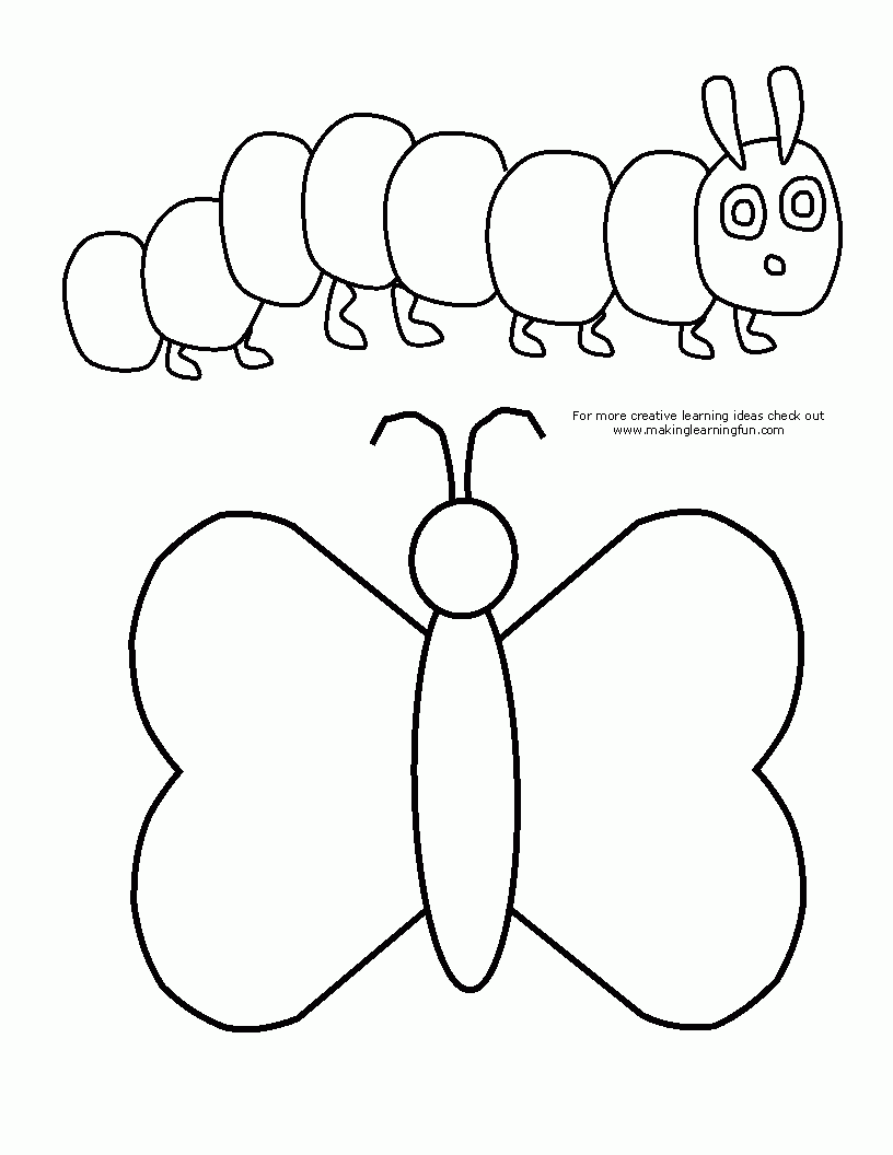 caterpillar template printable