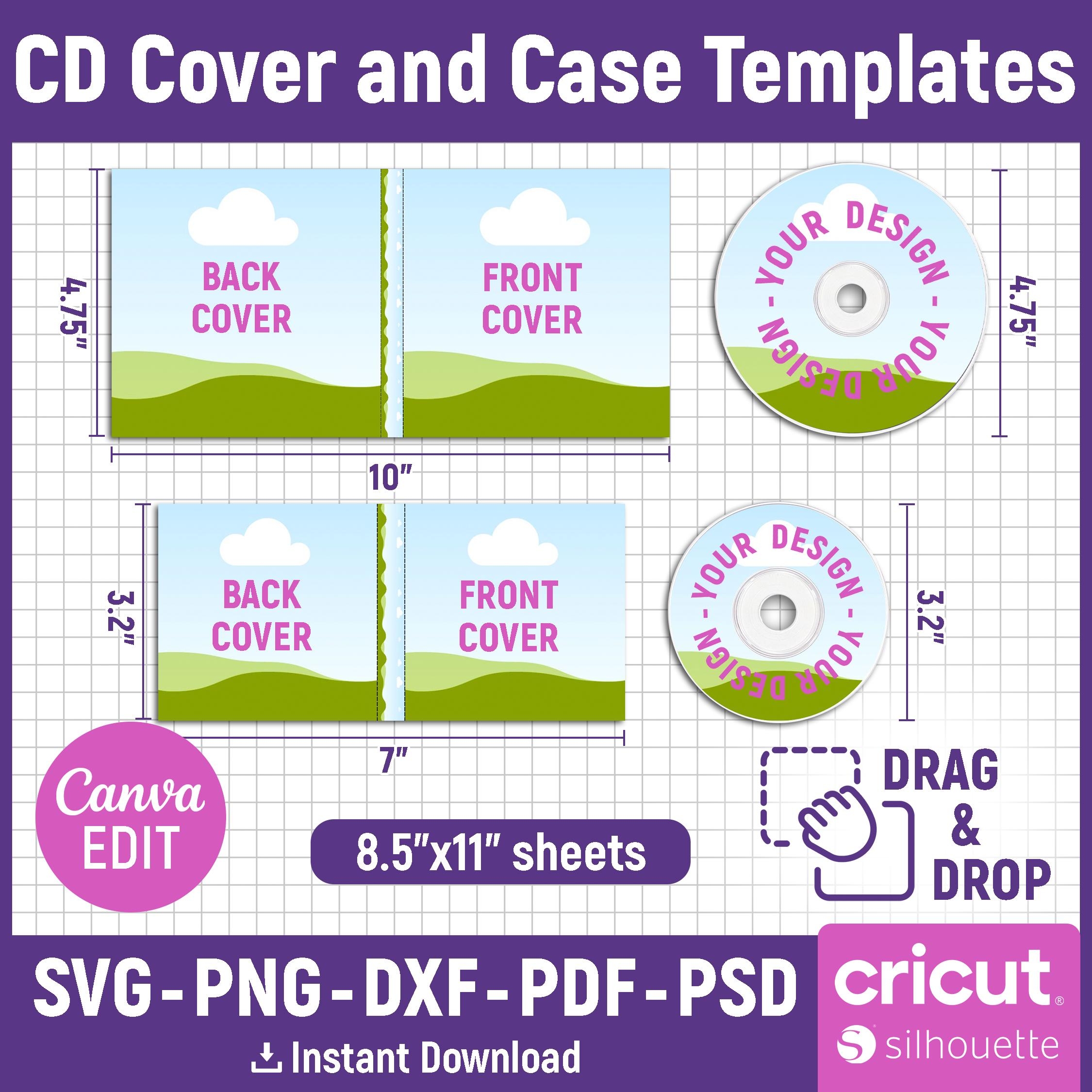 printable cd cover template