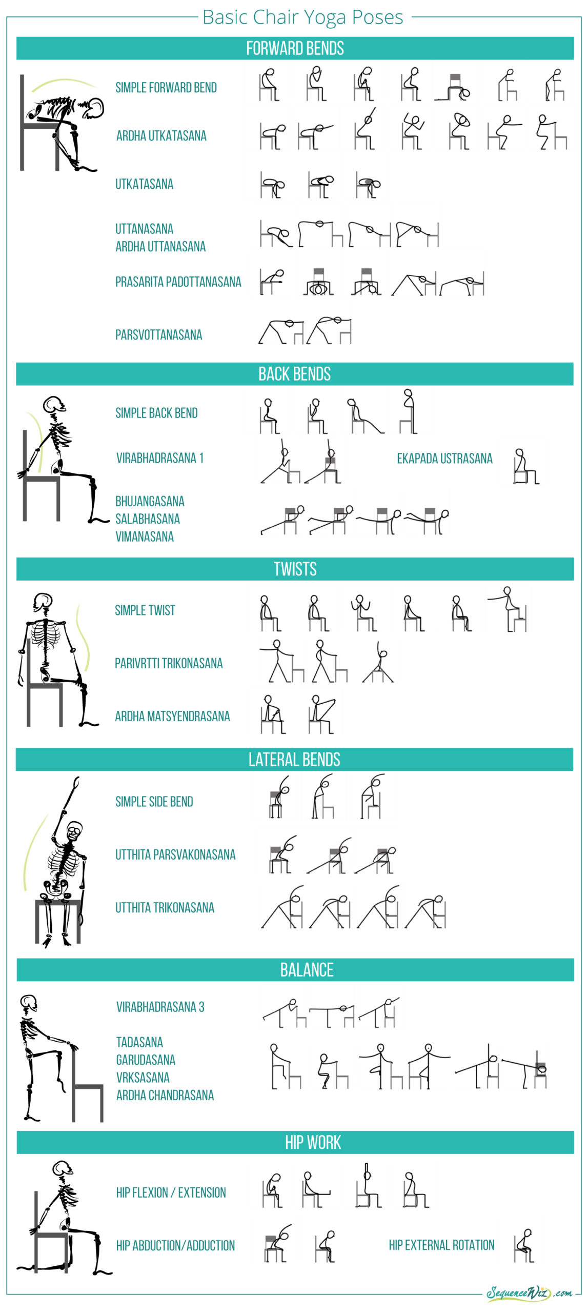 free printable chair yoga exercises