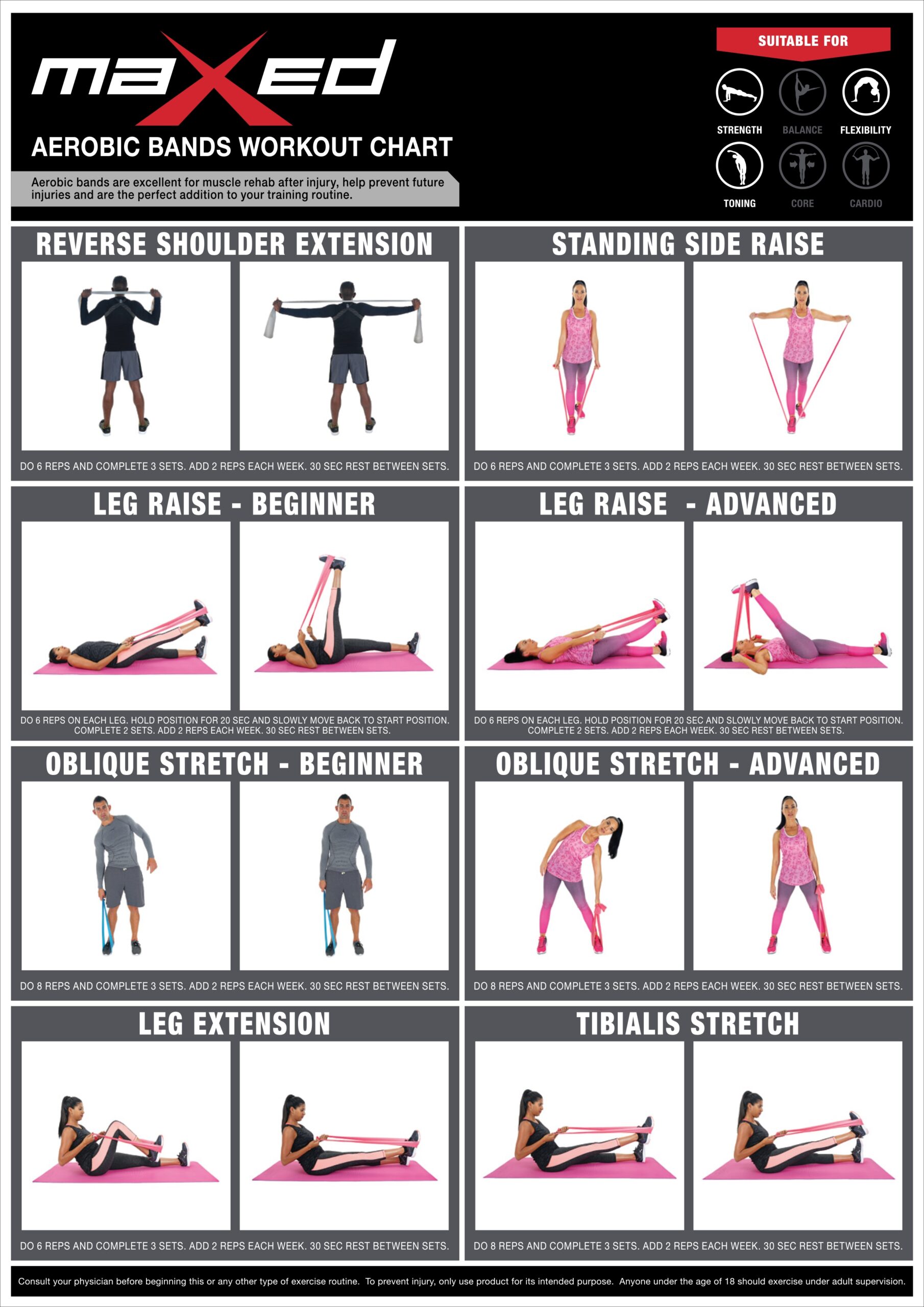 printable resistance band exercises