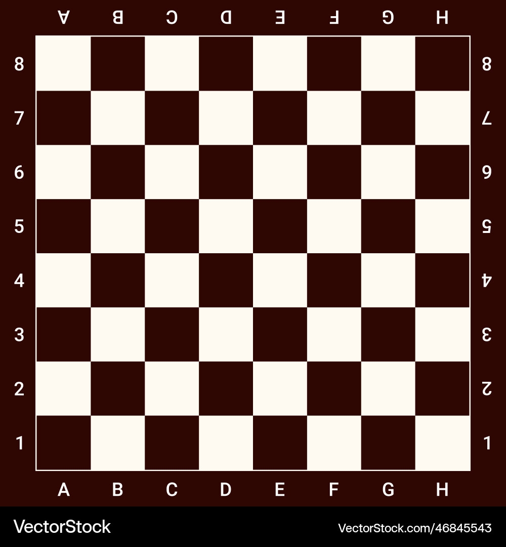 Chess Board Template Printable Royalty Free Vector VectorStock Chess Board Template Printable Royalty Free Vector VectorStock