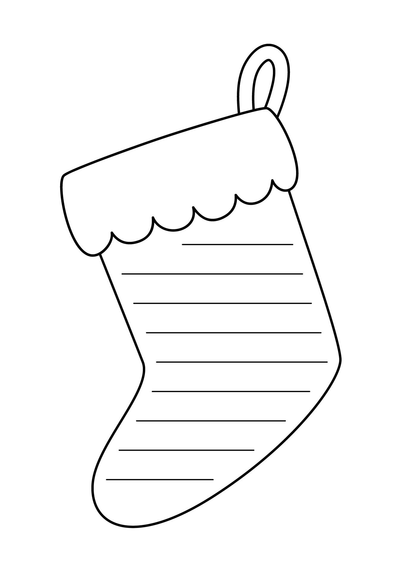 stocking template printable