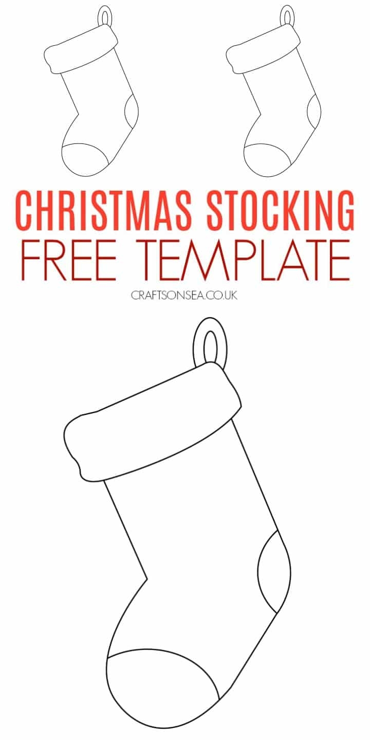 large printable stocking template
