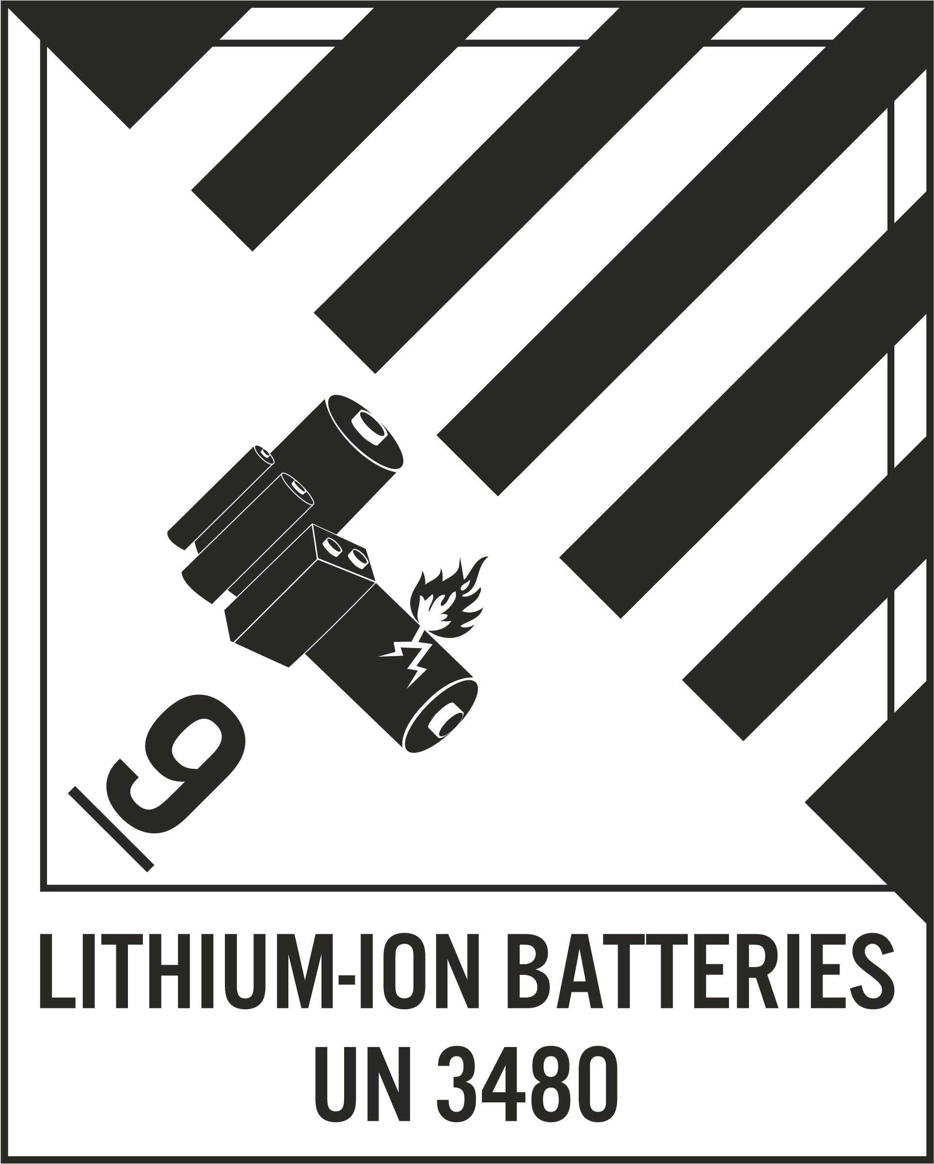 Class 9 Lithium Ion Batteries UN 3480 Label Save 10 Online