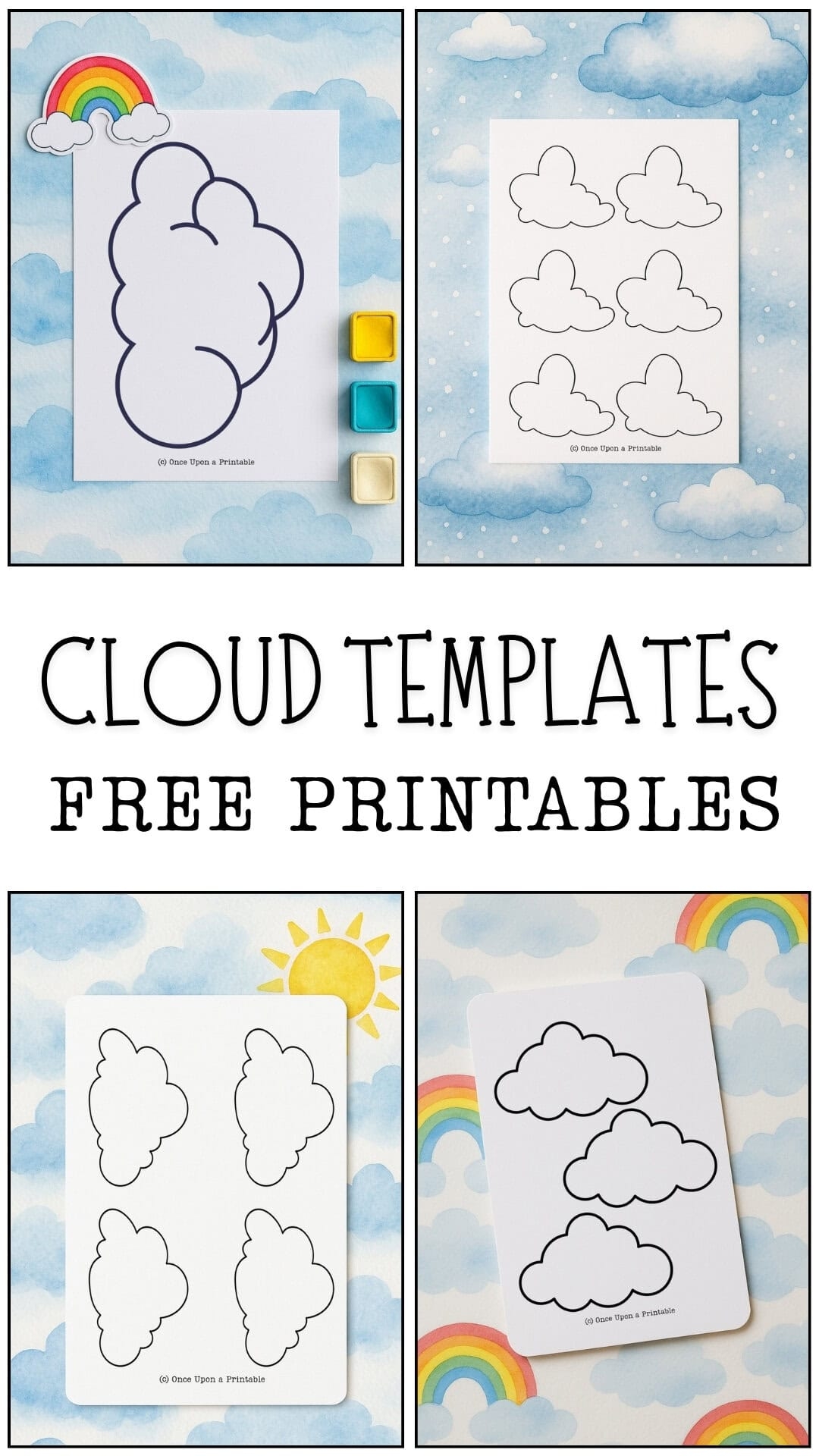 free cloud template printable