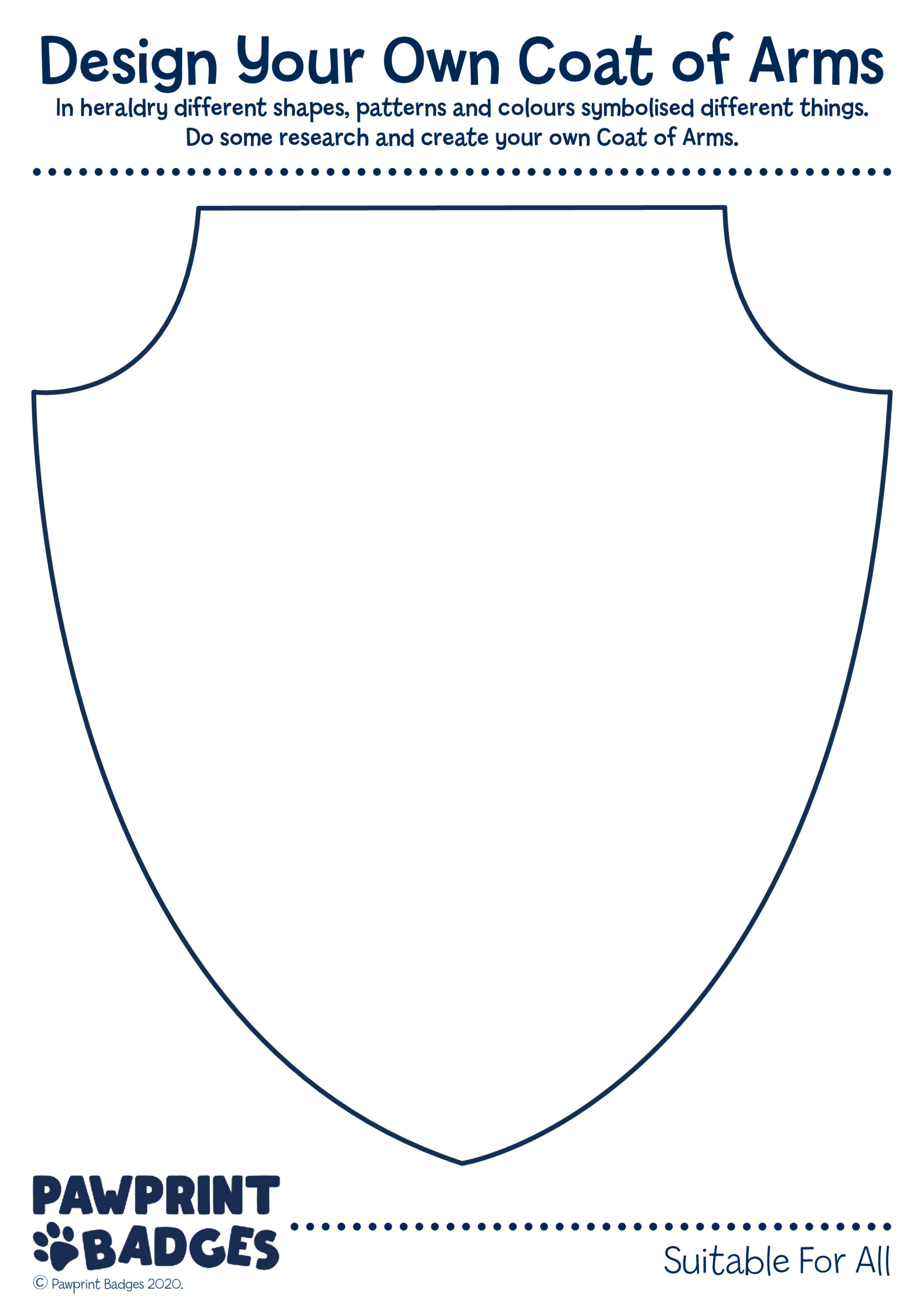 Coat Of Arms Pawprint Family
